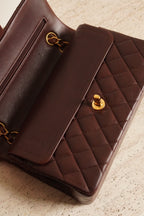 CHANEL CLASSIC SMALL DOUBLE FLAP | BROWN