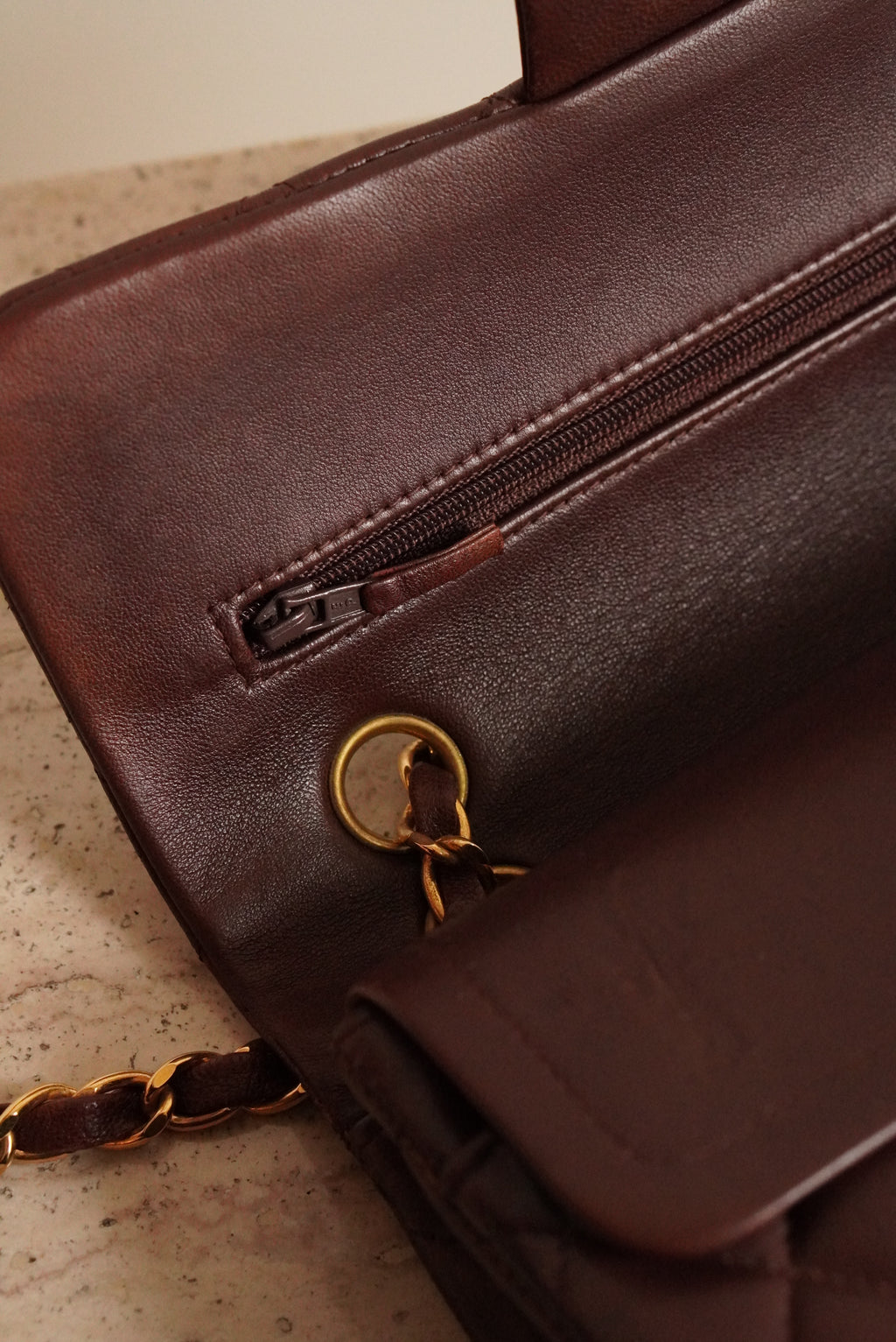 CHANEL CLASSIC SMALL DOUBLE FLAP | BROWN