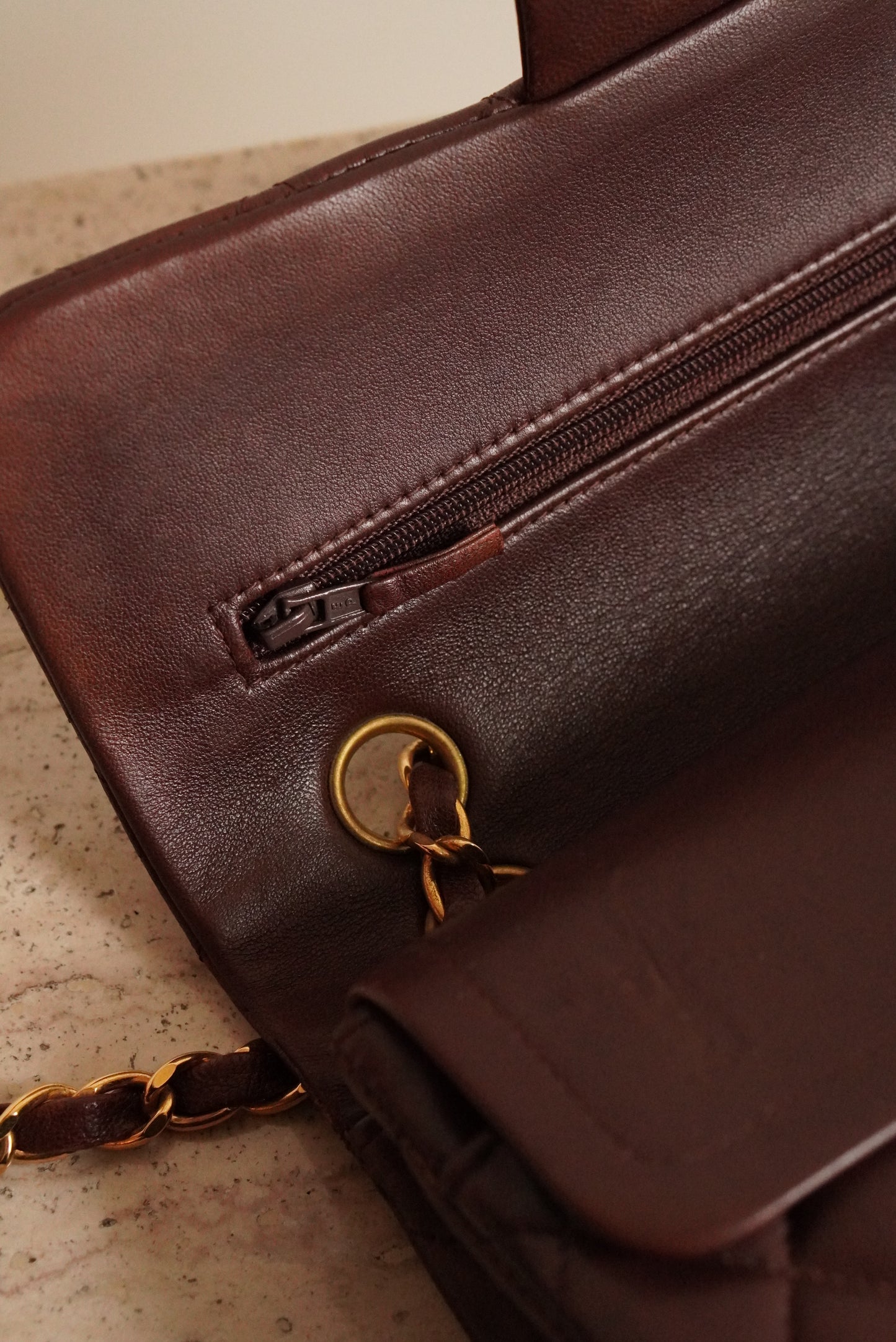 CHANEL CLASSIC SMALL DOUBLE FLAP | BROWN