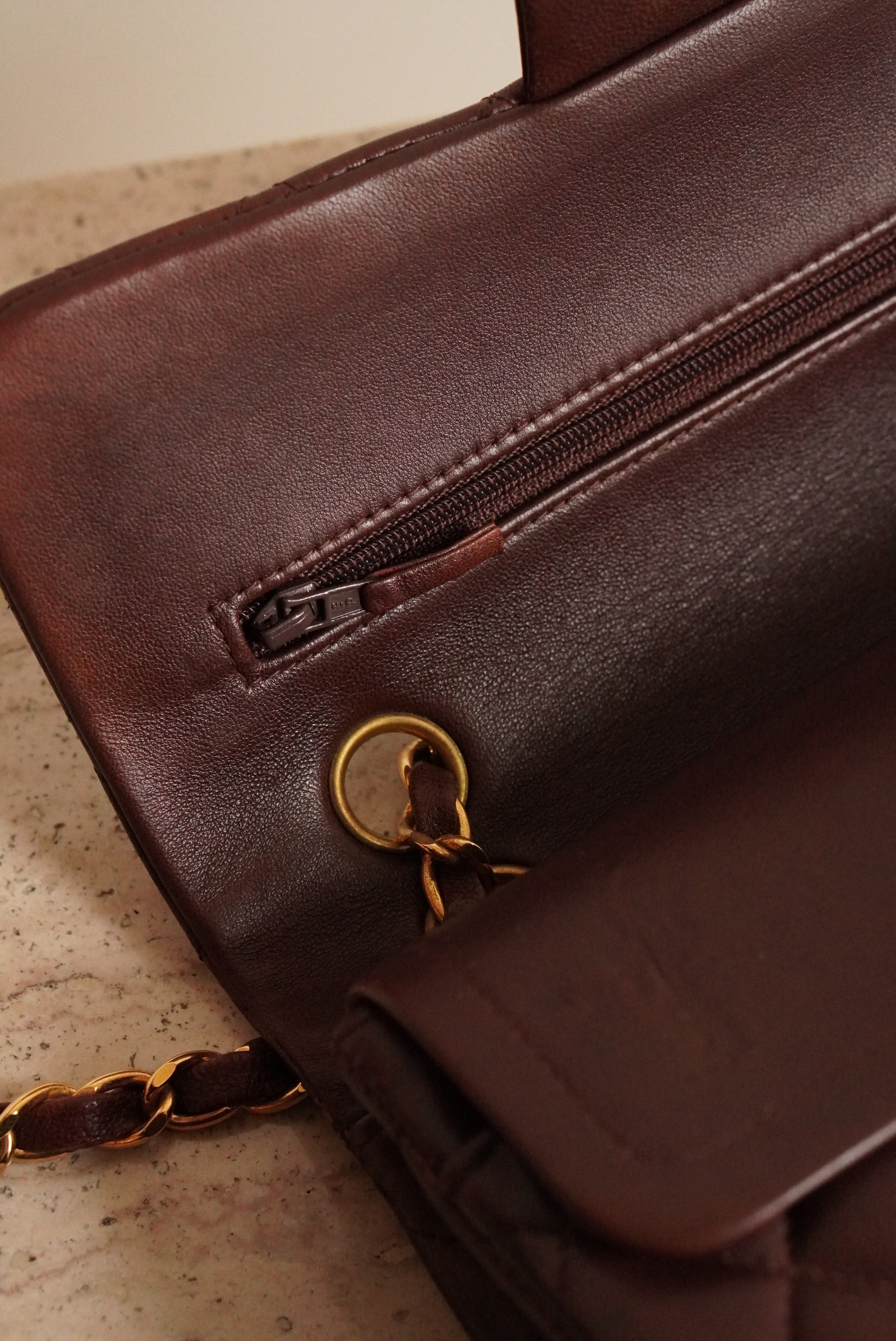 CHANEL CLASSIC SMALL DOUBLE FLAP | BROWN