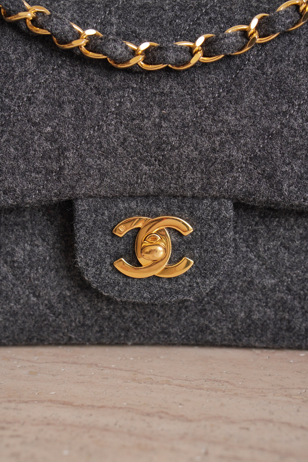CHANEL CLASSIC SMALL DOUBLE FLAP | GREY