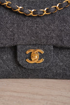CHANEL CLASSIC SMALL DOUBLE FLAP | GREY