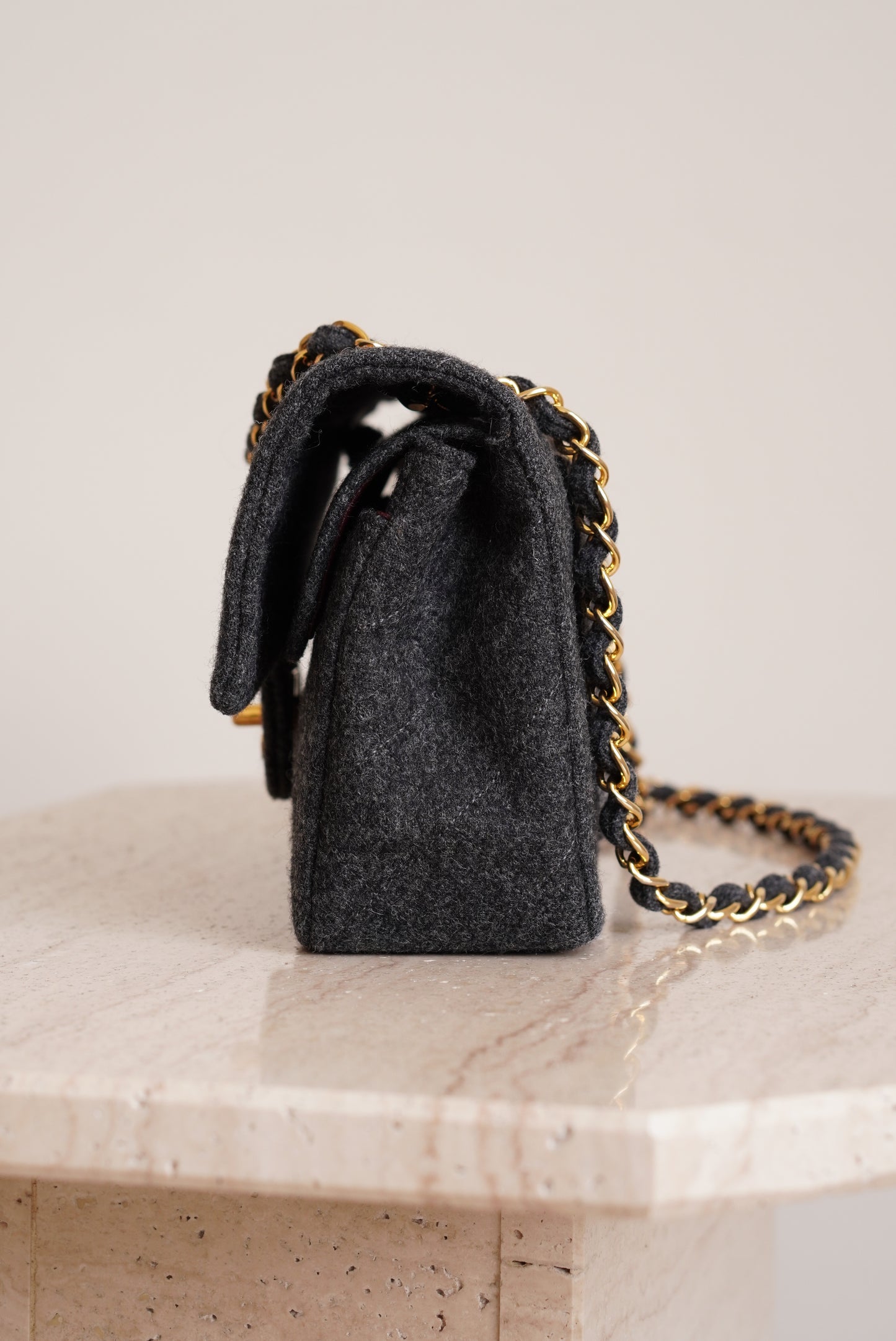 CHANEL CLASSIC SMALL DOUBLE FLAP | GREY