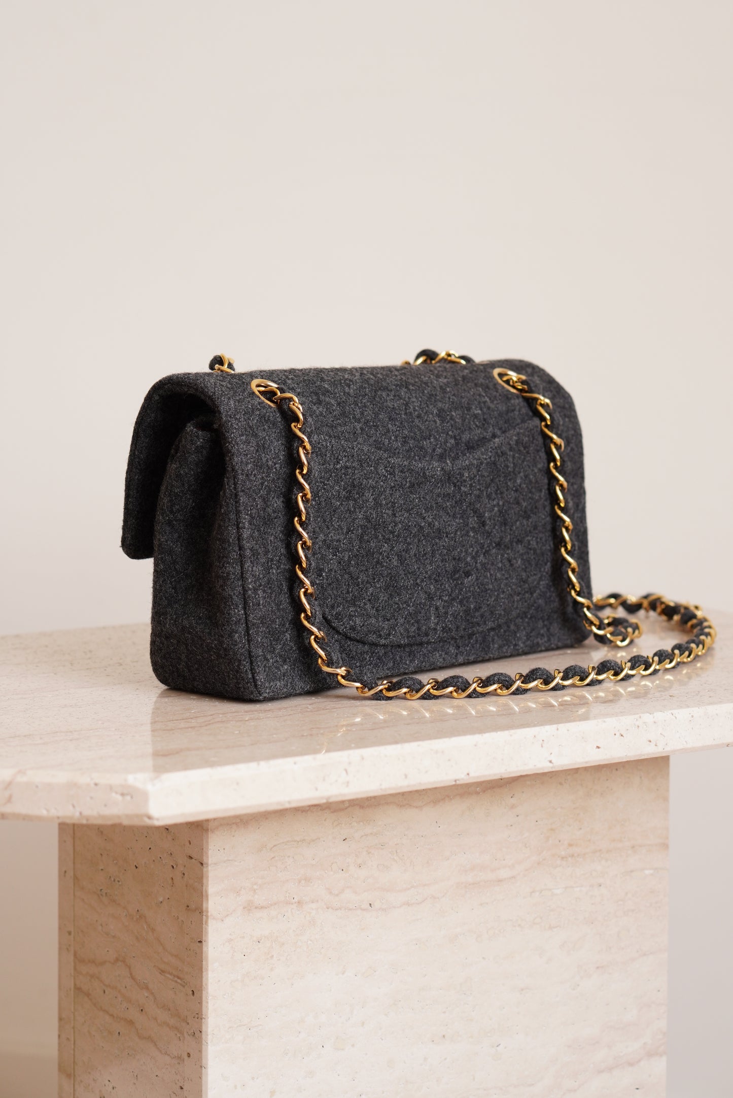 CHANEL CLASSIC SMALL DOUBLE FLAP | GREY