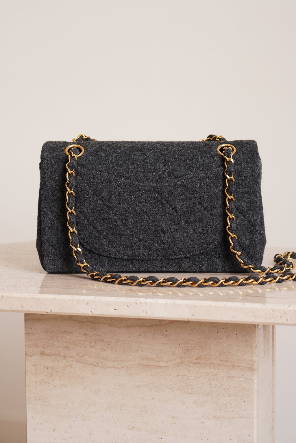 CHANEL CLASSIC SMALL DOUBLE FLAP | GREY