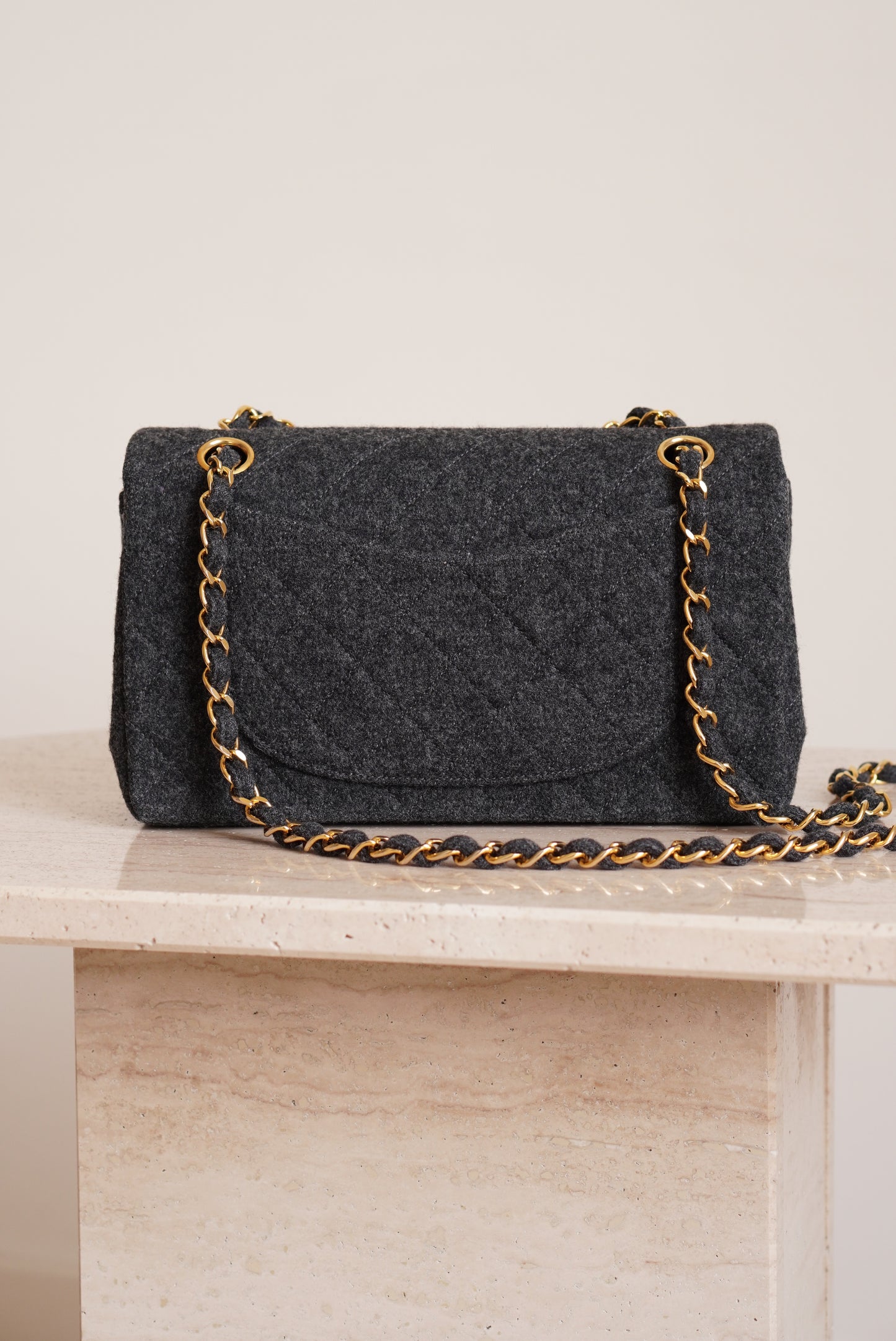 CHANEL CLASSIC SMALL DOUBLE FLAP | GREY