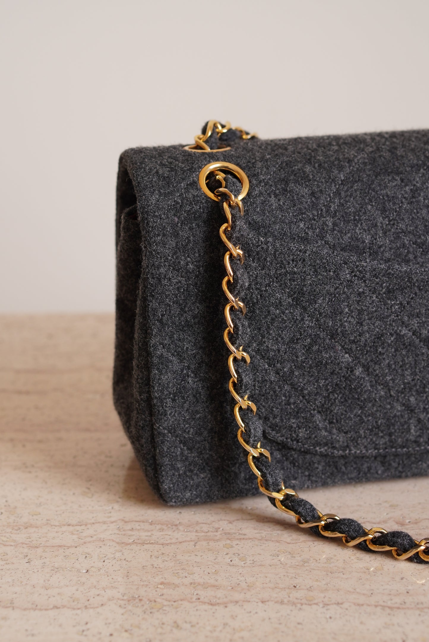 CHANEL CLASSIC SMALL DOUBLE FLAP | GREY