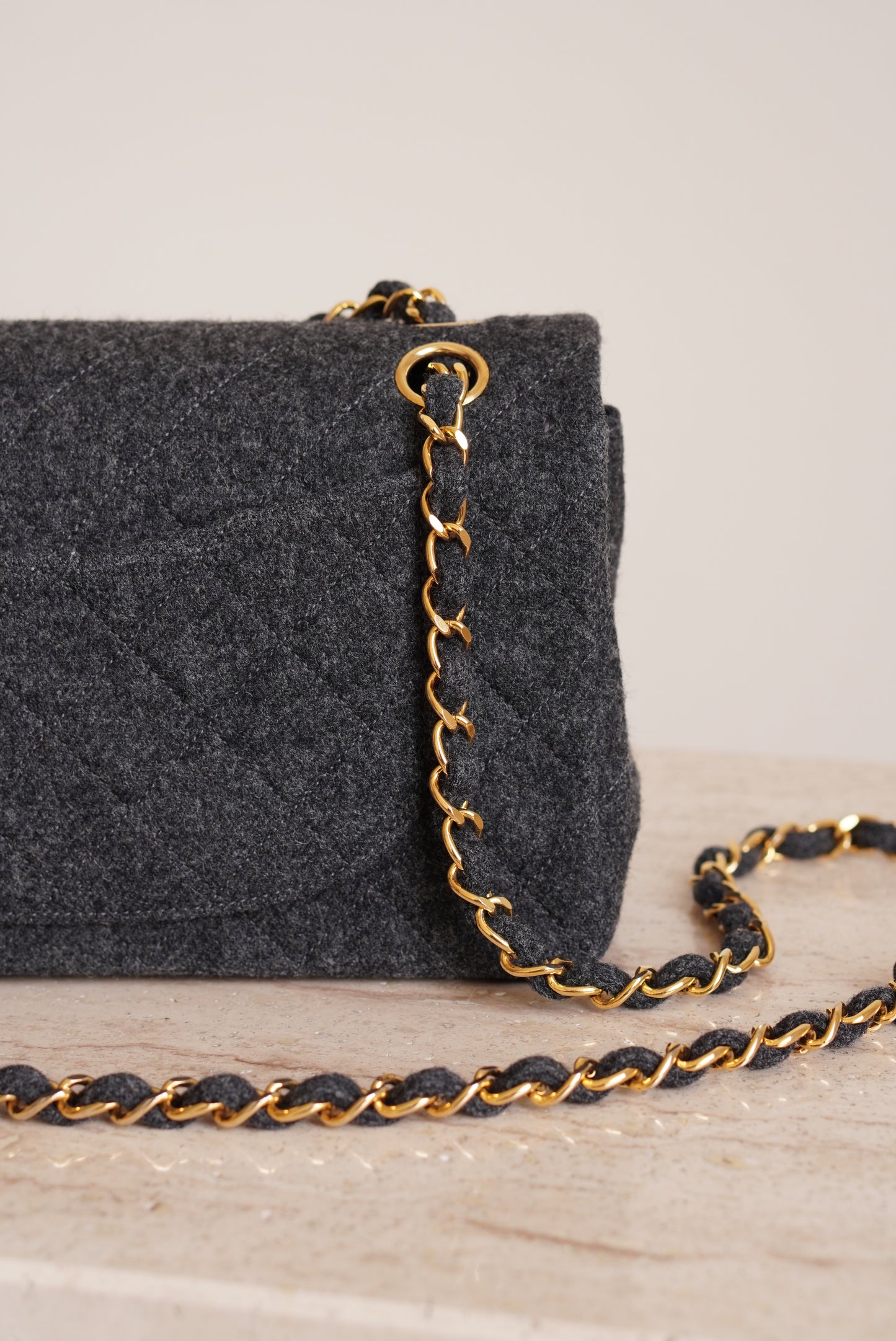 CHANEL CLASSIC SMALL DOUBLE FLAP | GREY