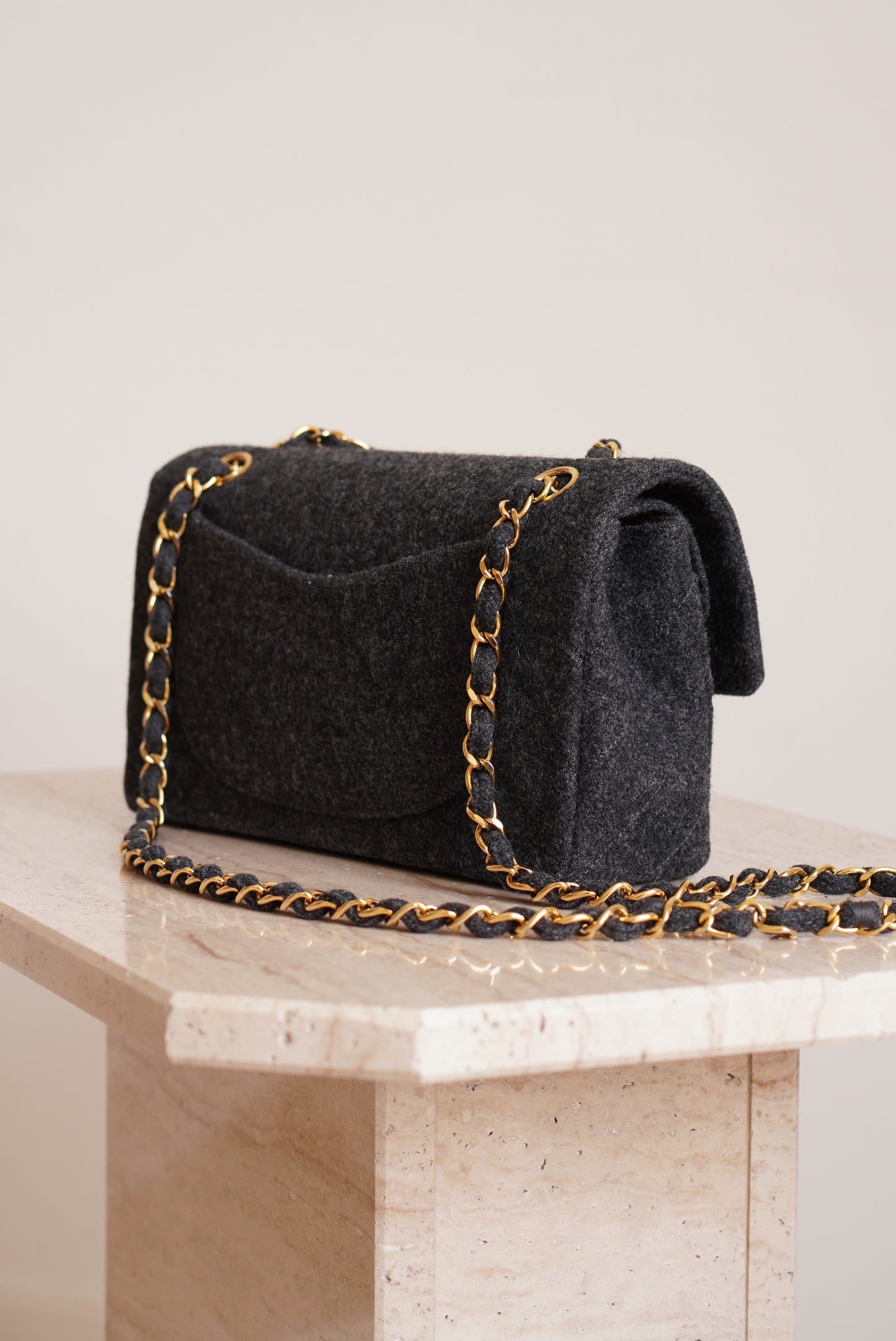 CHANEL CLASSIC SMALL DOUBLE FLAP | GREY