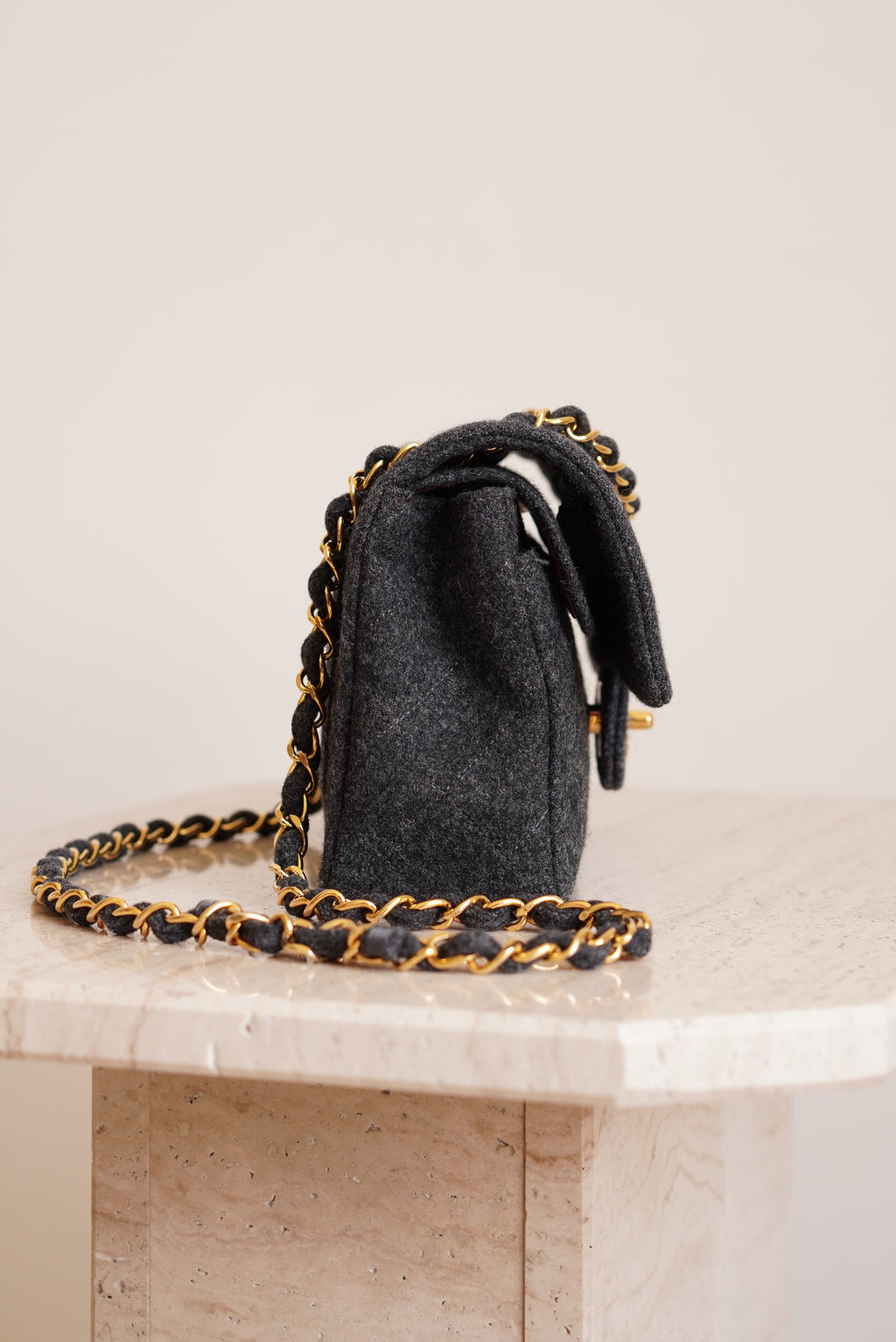 CHANEL CLASSIC SMALL DOUBLE FLAP | GREY