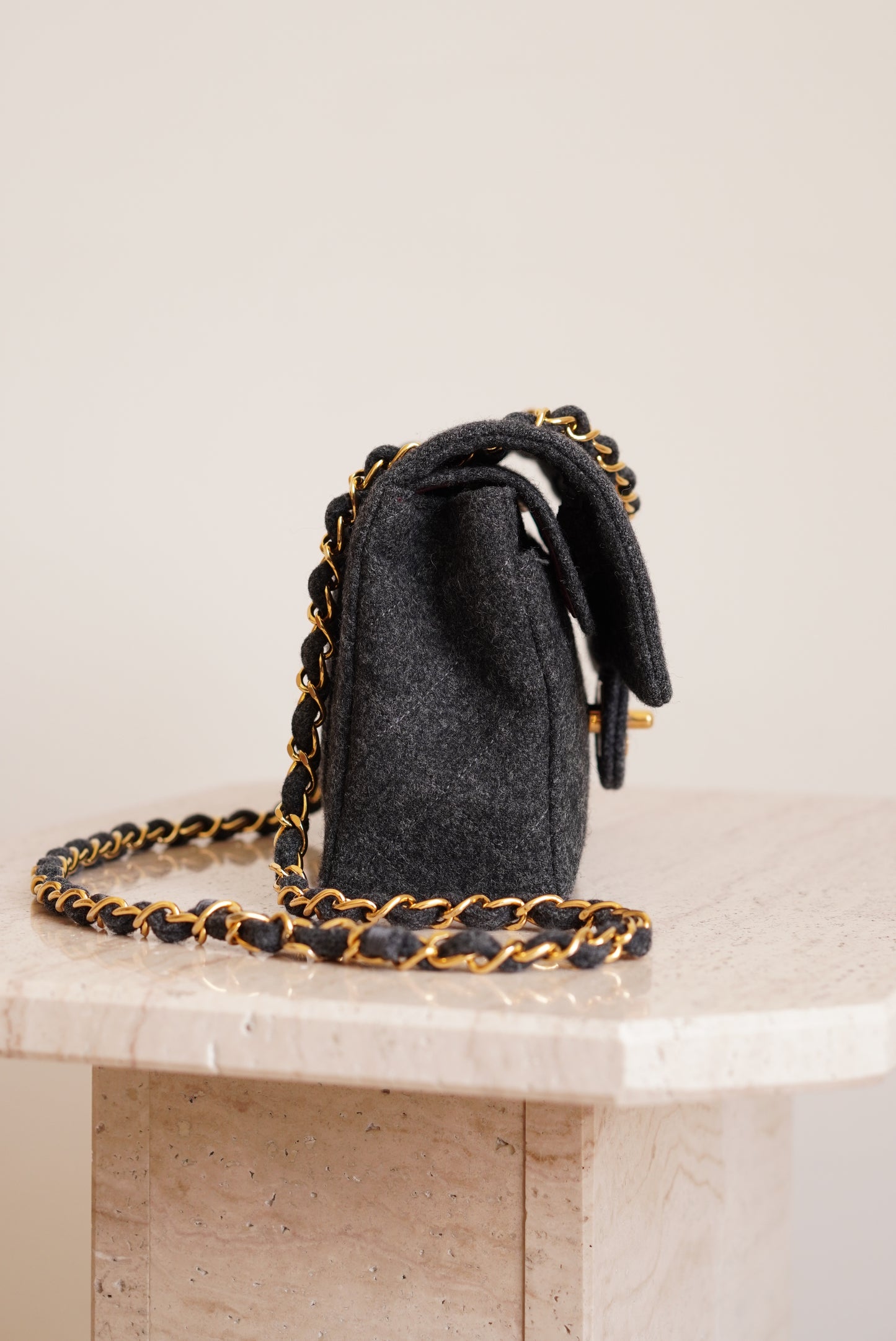 CHANEL CLASSIC SMALL DOUBLE FLAP | GREY