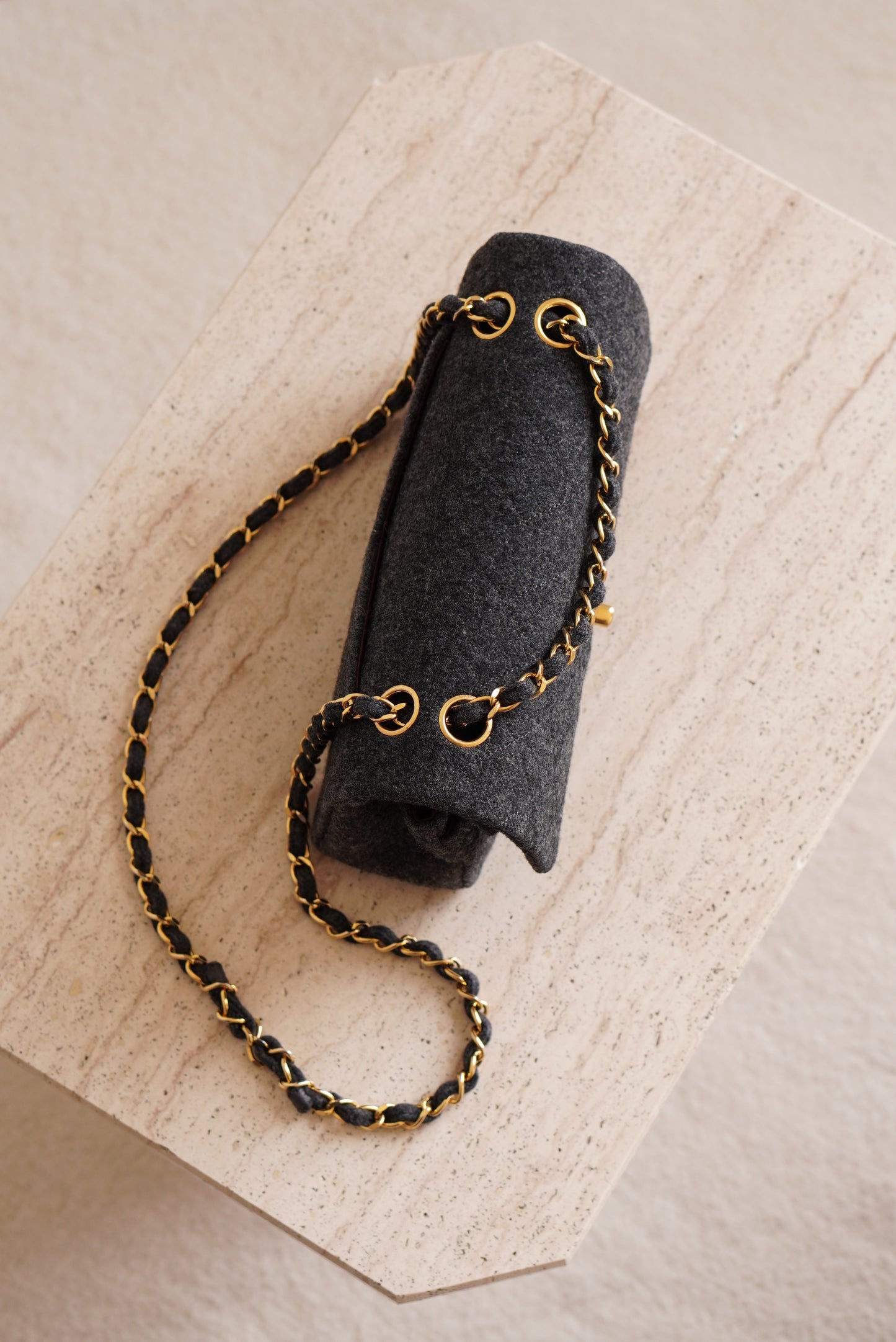 CHANEL CLASSIC SMALL DOUBLE FLAP | GREY