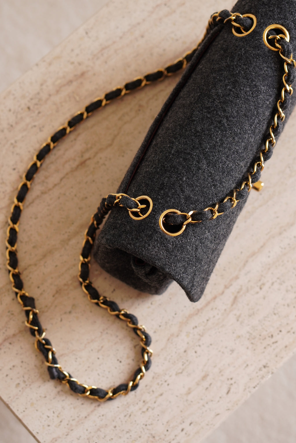 CHANEL CLASSIC SMALL DOUBLE FLAP | GREY