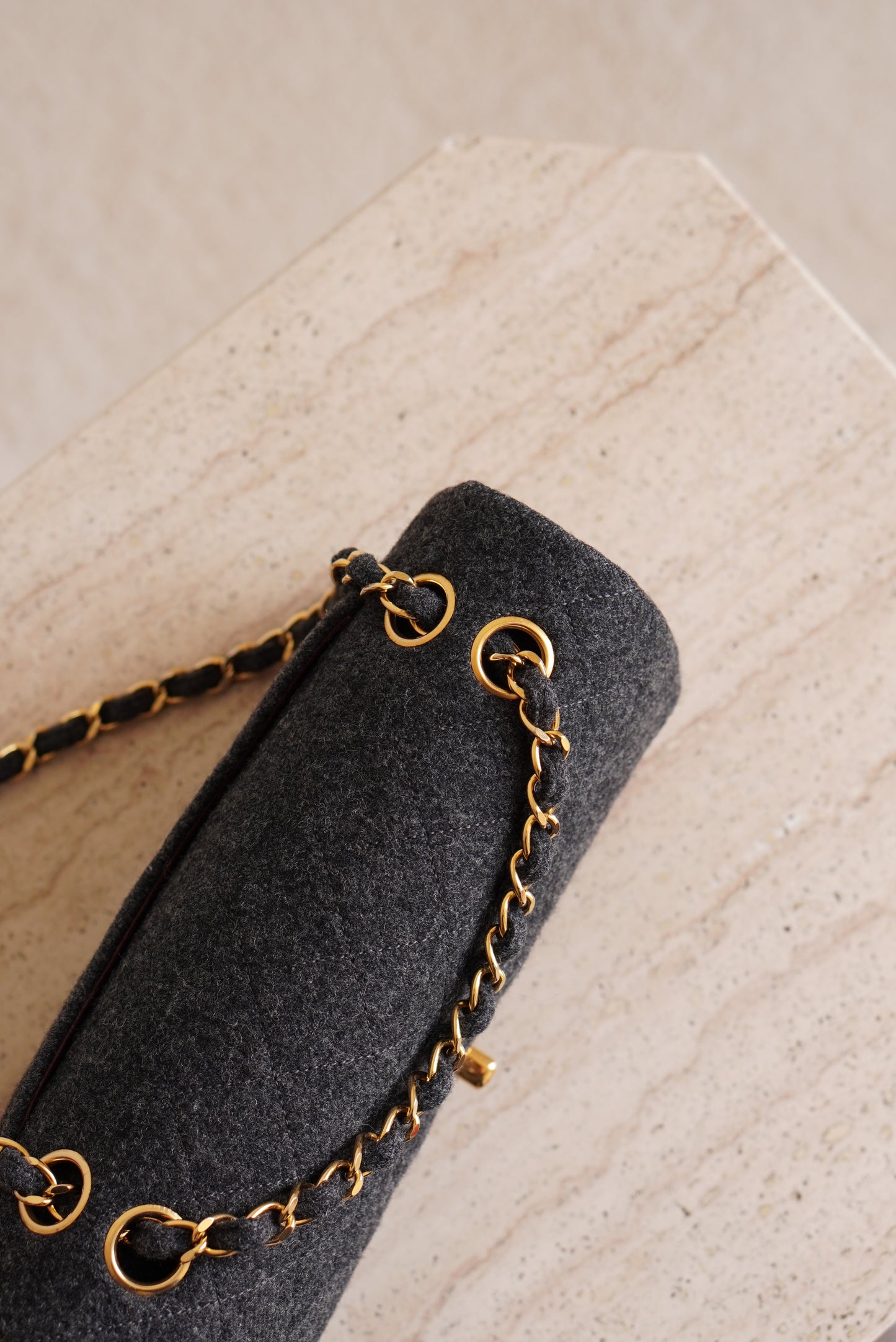 CHANEL CLASSIC SMALL DOUBLE FLAP | GREY