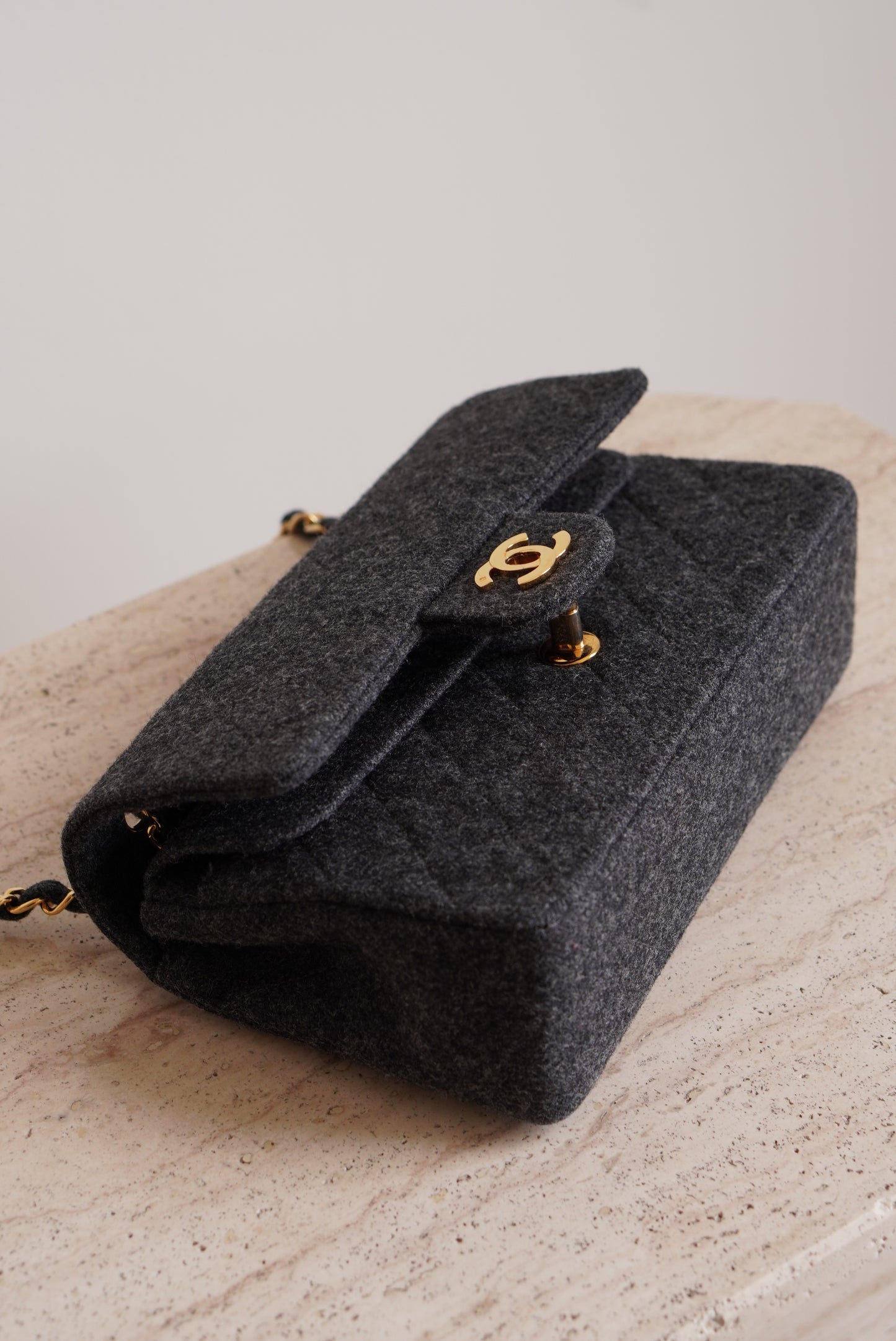 CHANEL CLASSIC SMALL DOUBLE FLAP | GREY