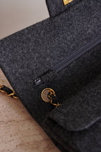 CHANEL CLASSIC SMALL DOUBLE FLAP | GREY