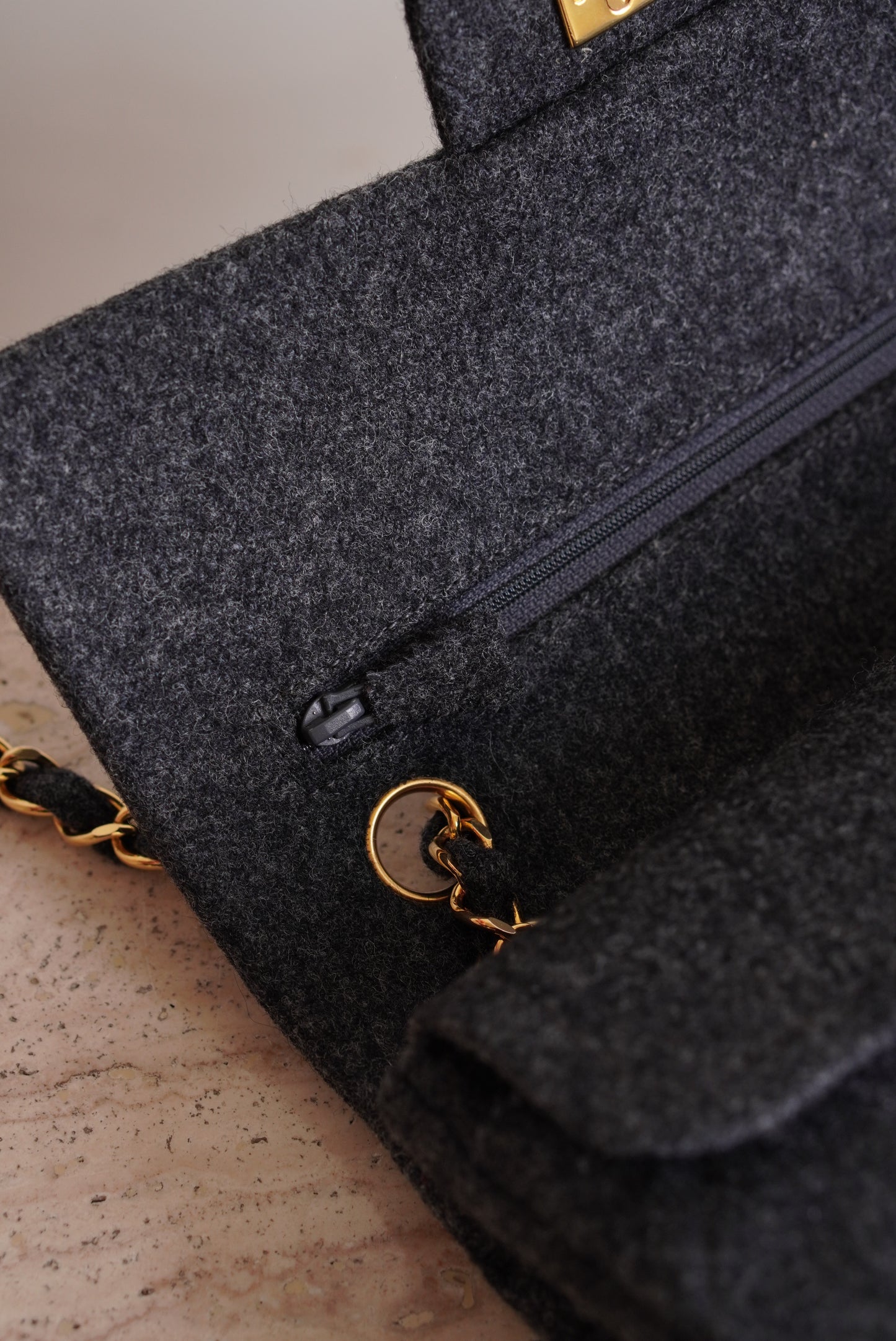 CHANEL CLASSIC SMALL DOUBLE FLAP | GREY