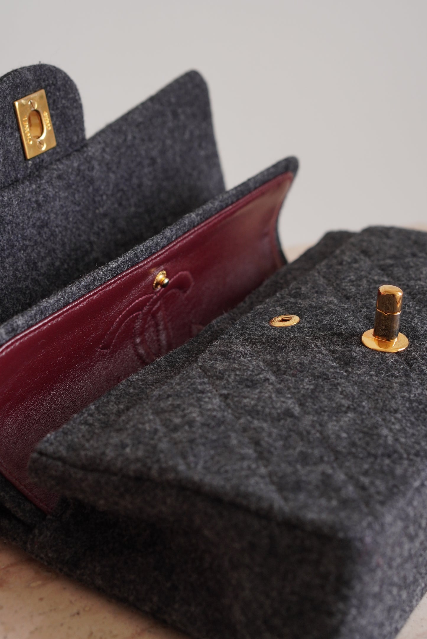 CHANEL CLASSIC SMALL DOUBLE FLAP | GREY