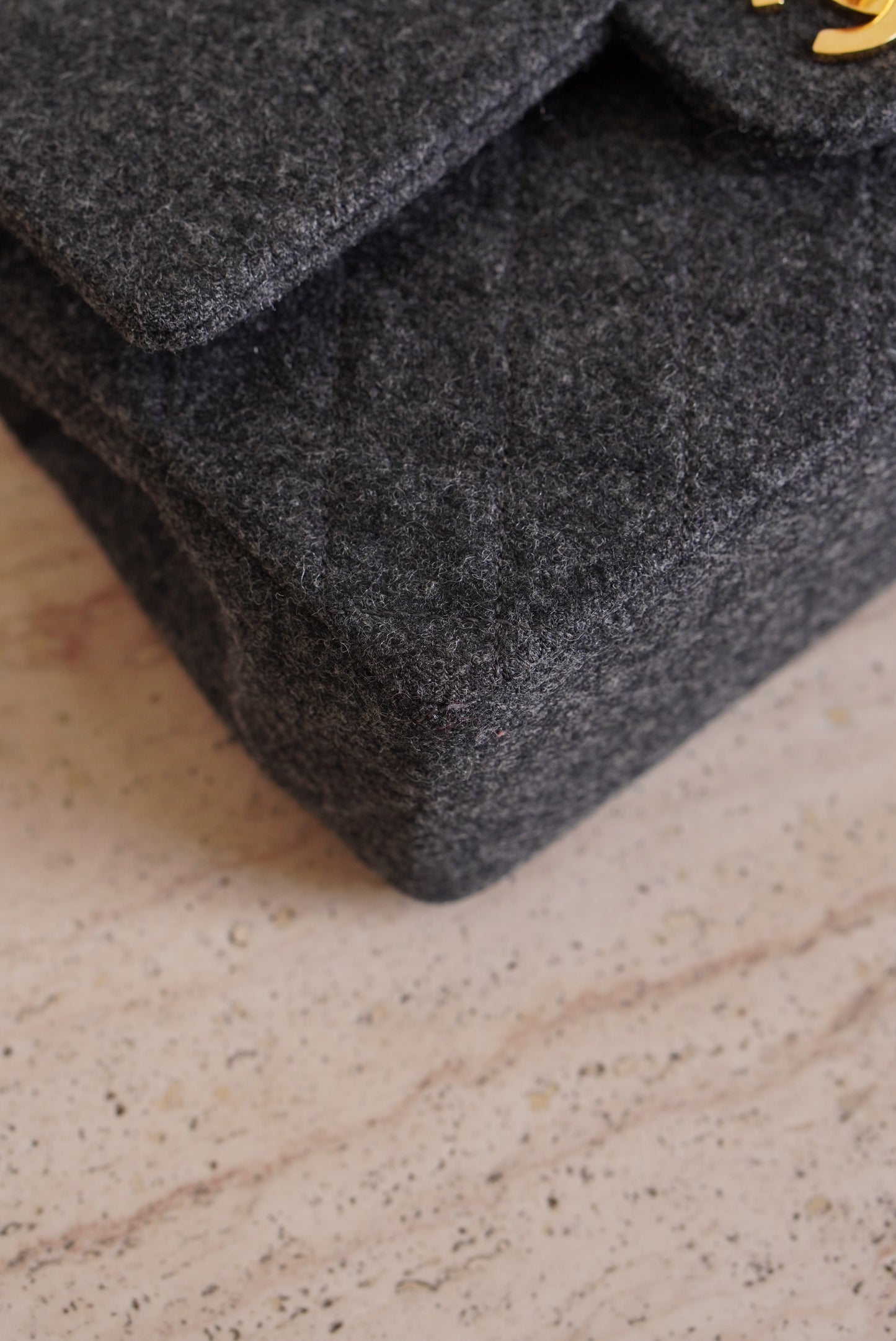 CHANEL CLASSIC SMALL DOUBLE FLAP | GREY