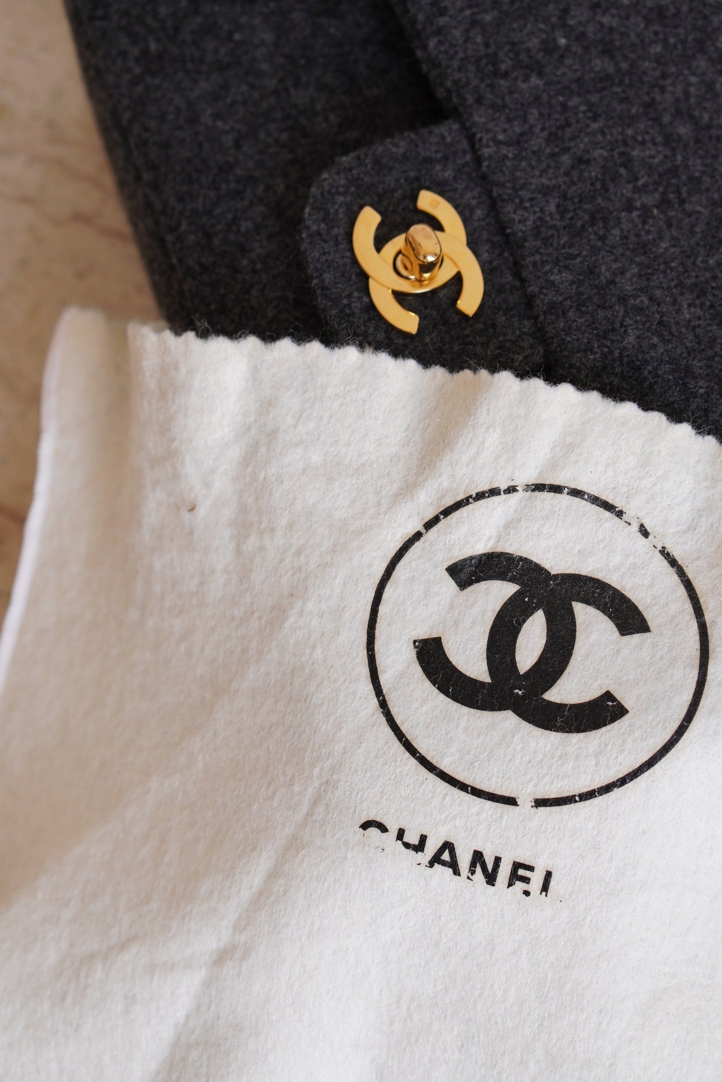 CHANEL CLASSIC SMALL DOUBLE FLAP | GREY