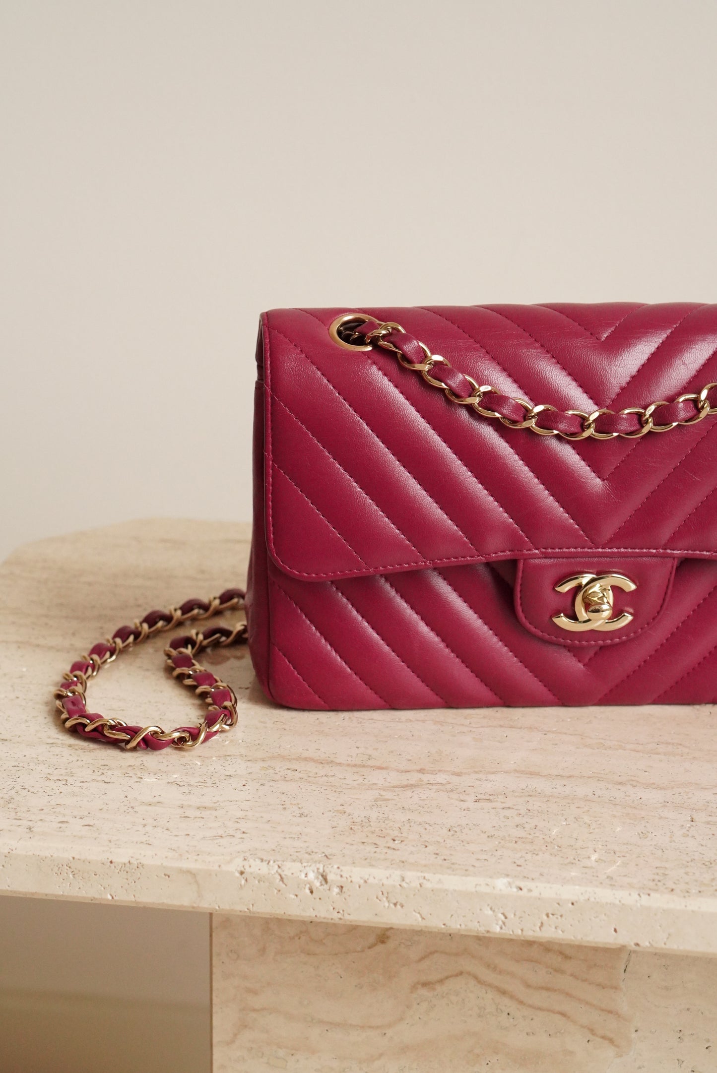 CHANEL CLASSIC SMALL DOUBLE FLAP | PINK