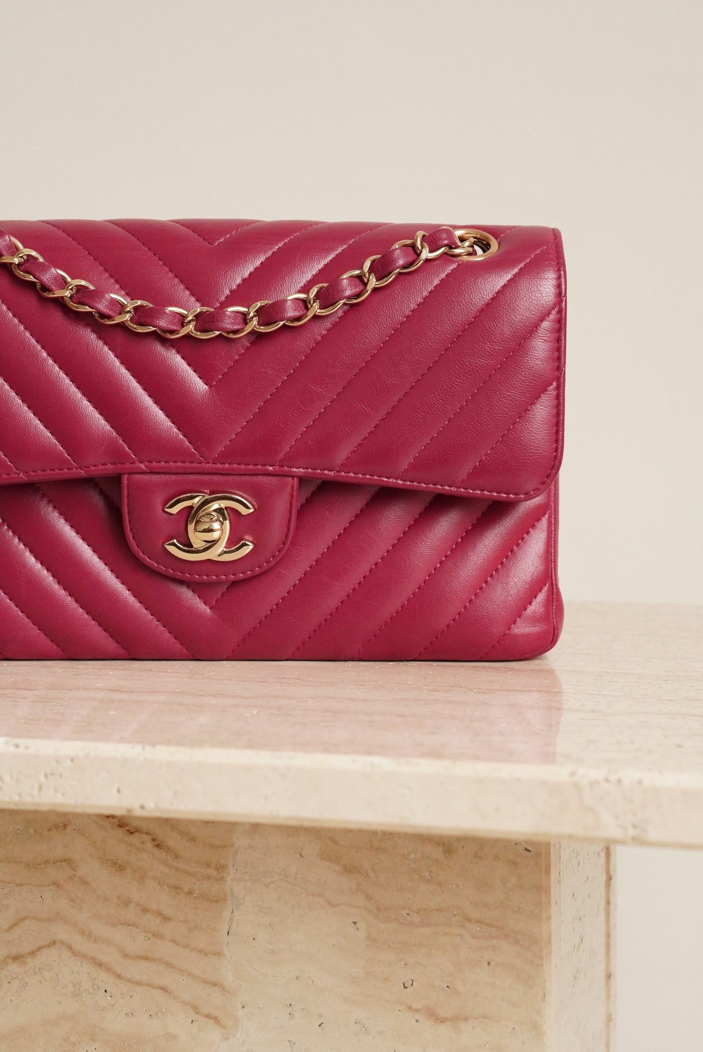 CHANEL CLASSIC SMALL DOUBLE FLAP | PINK