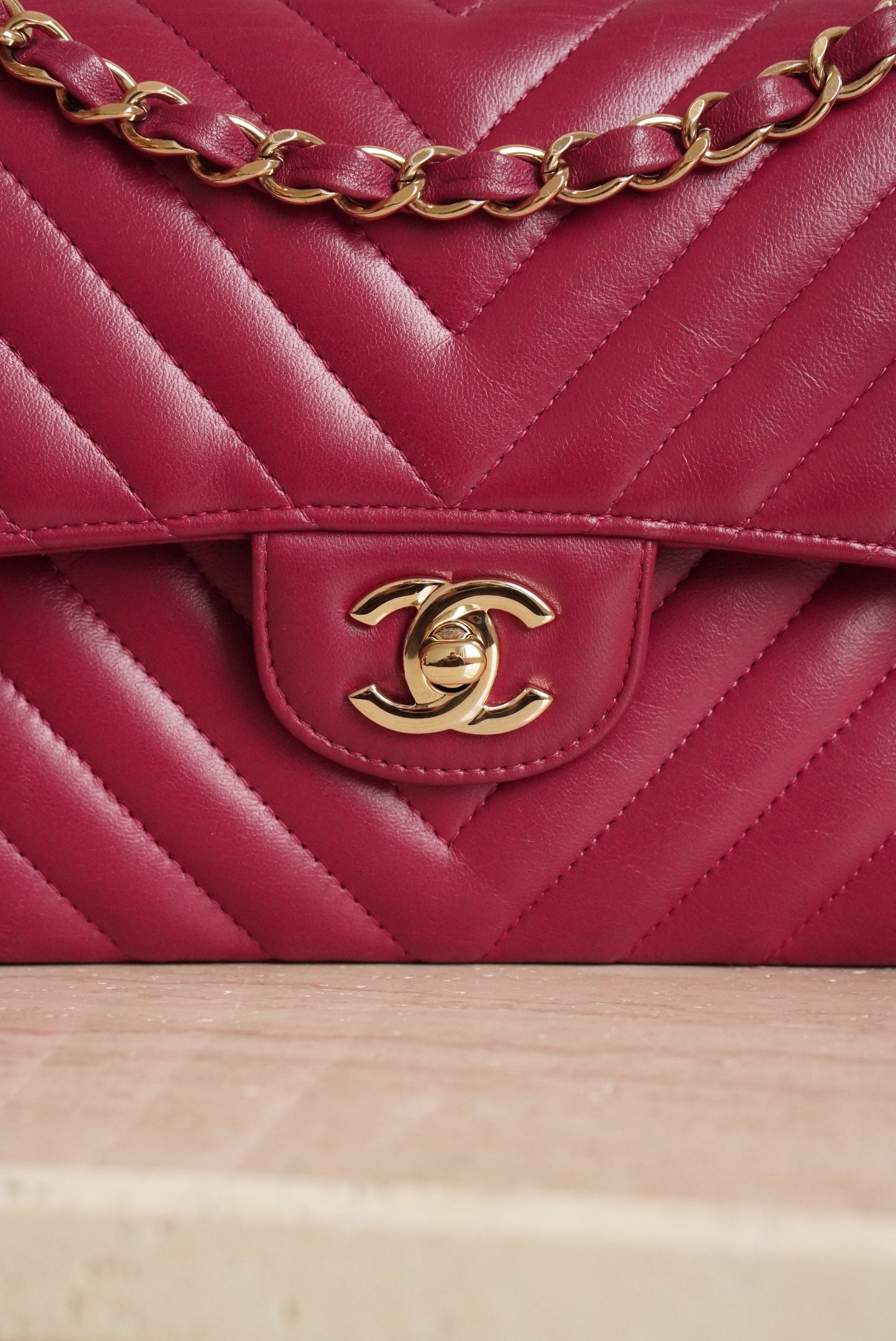 CHANEL CLASSIC SMALL DOUBLE FLAP | PINK