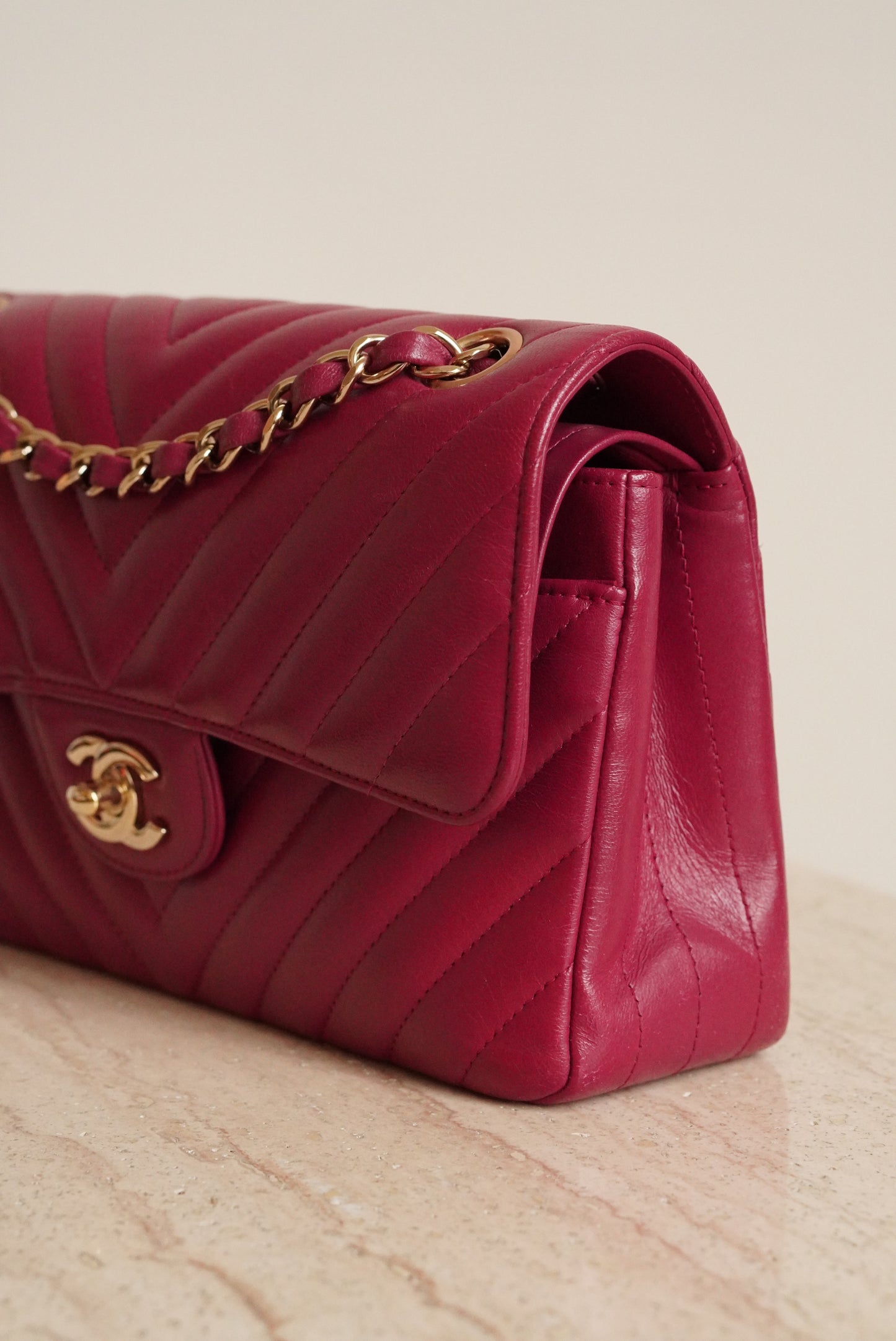 CHANEL CLASSIC SMALL DOUBLE FLAP | PINK