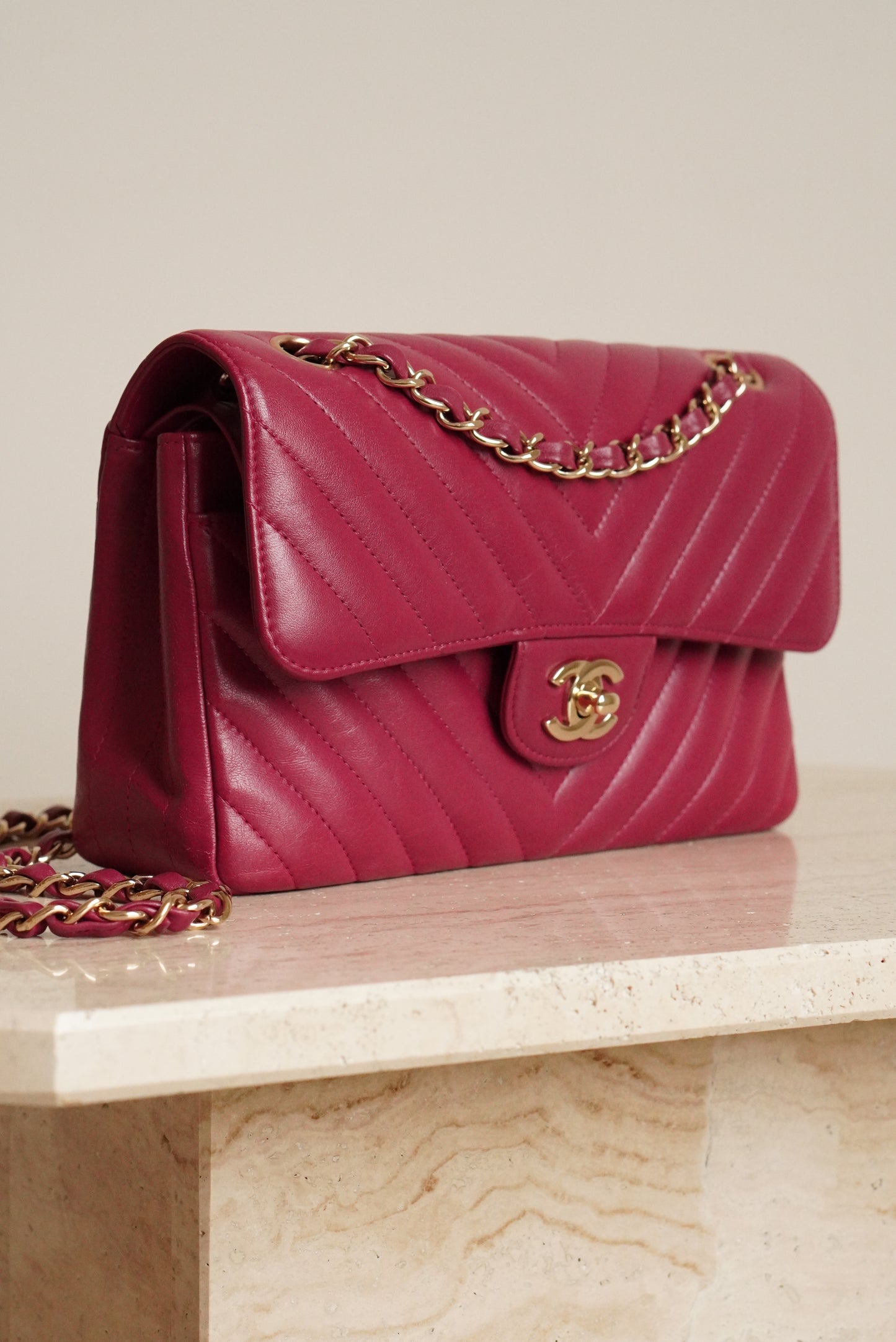CHANEL CLASSIC SMALL DOUBLE FLAP | PINK