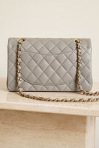 CHANEL CLASSIC 22B SMALL DOUBLE FLAP | GREY