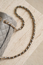 CHANEL CLASSIC 22B SMALL DOUBLE FLAP | GREY