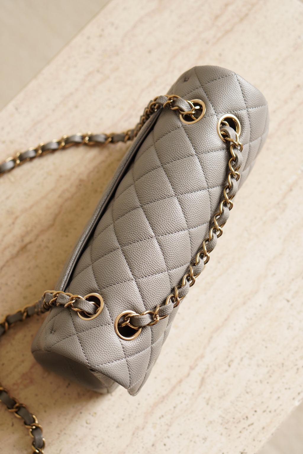 CHANEL CLASSIC 22B SMALL DOUBLE FLAP | GREY