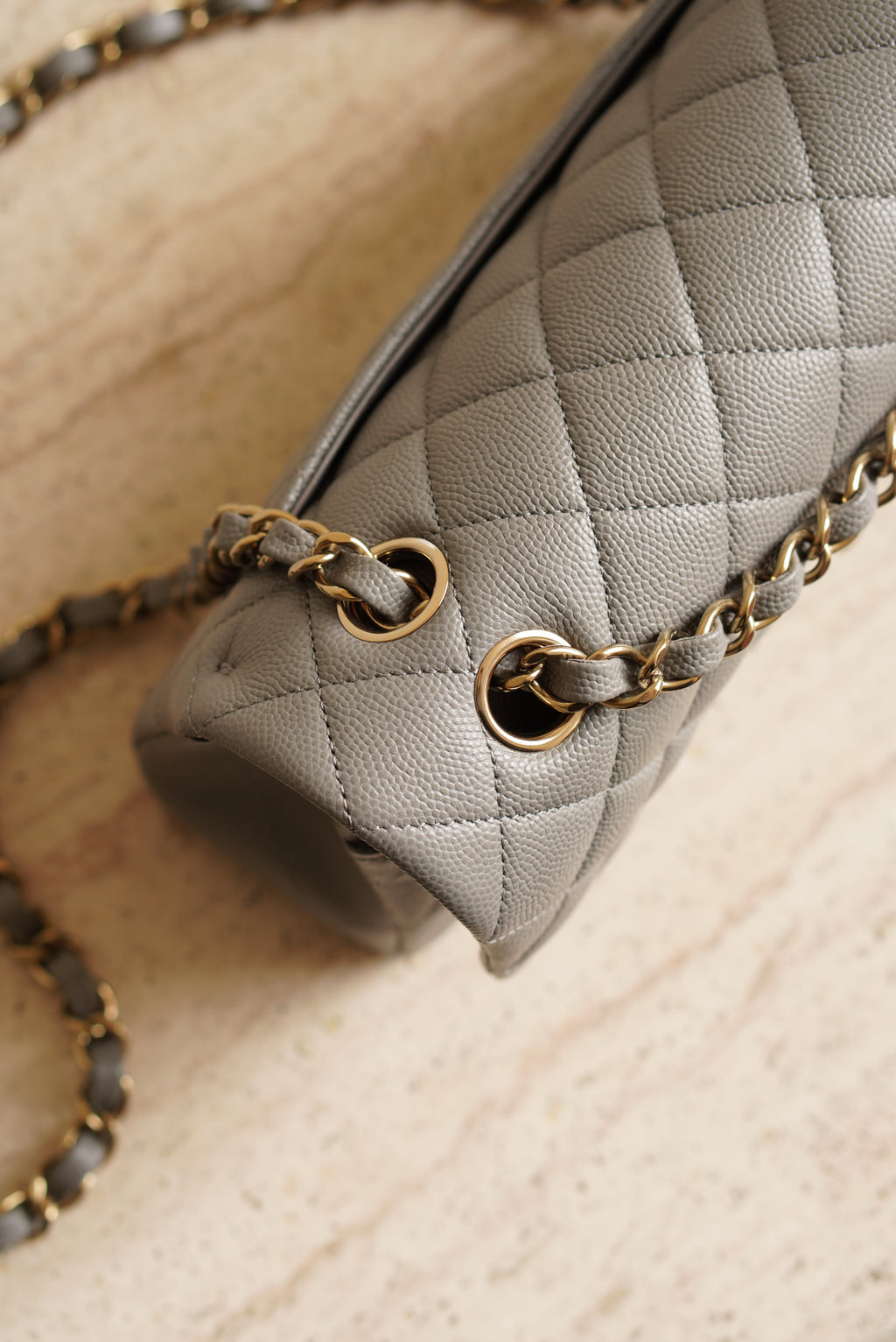 CHANEL CLASSIC 22B SMALL DOUBLE FLAP | GREY