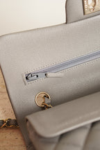 CHANEL CLASSIC 22B SMALL DOUBLE FLAP | GREY