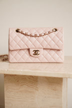 CHANEL CLASSIC SMALL DOUBLE FLAP | LIGHT PINK