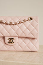 CHANEL CLASSIC SMALL DOUBLE FLAP | LIGHT PINK