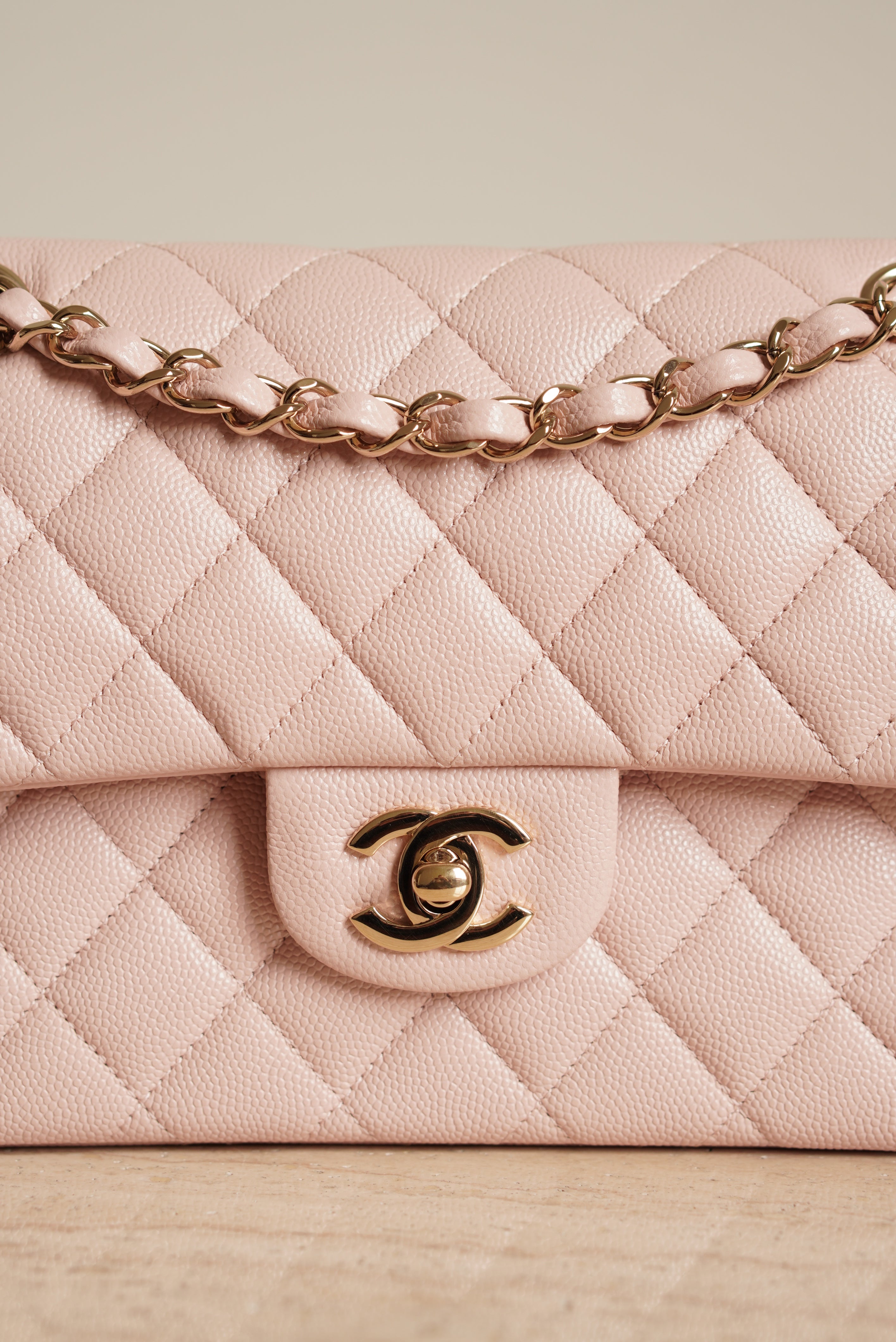 CHANEL CLASSIC SMALL DOUBLE FLAP | LIGHT PINK