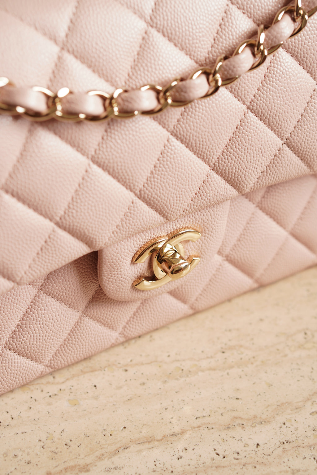 CHANEL CLASSIC SMALL DOUBLE FLAP | LIGHT PINK
