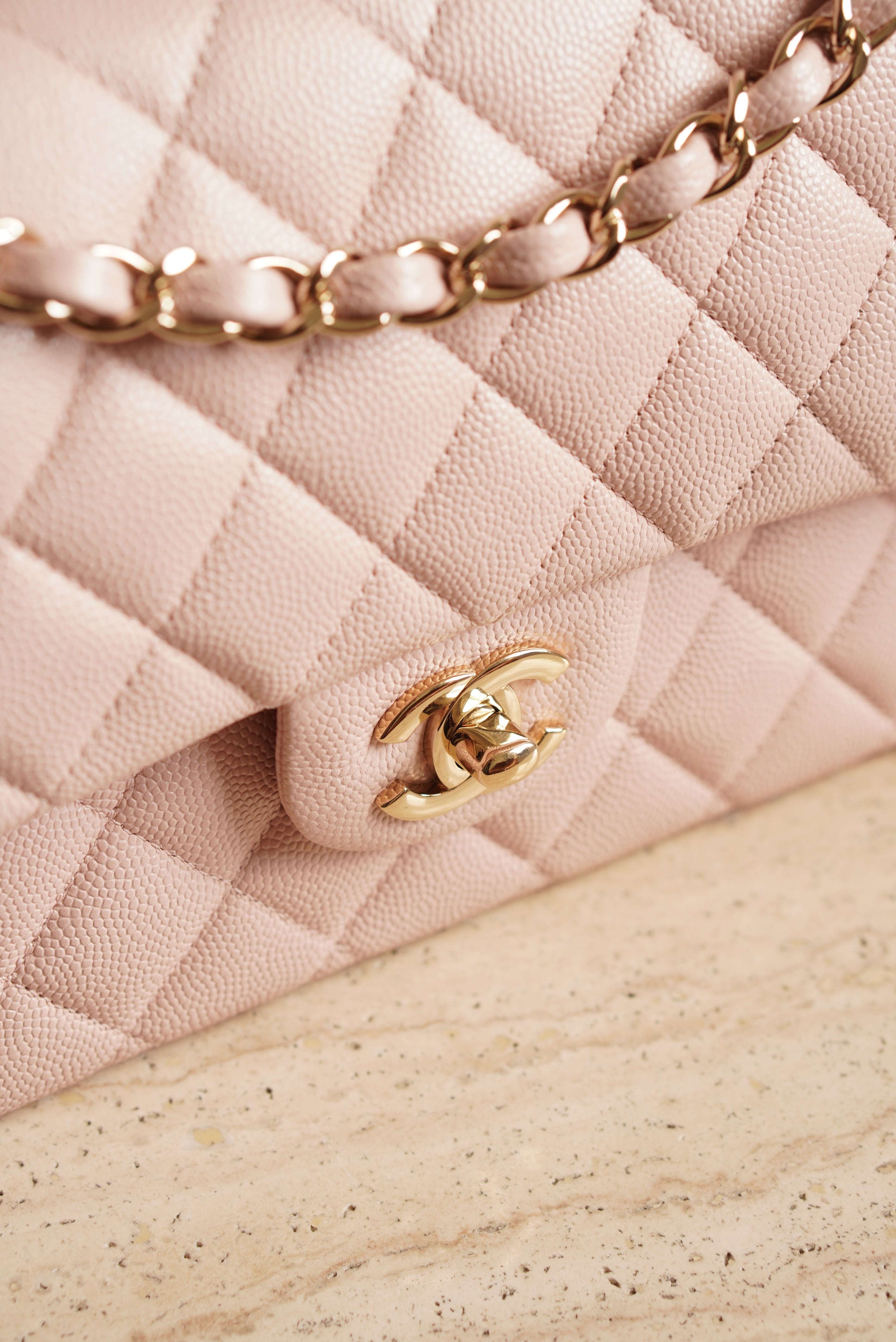 CHANEL CLASSIC SMALL DOUBLE FLAP | LIGHT PINK