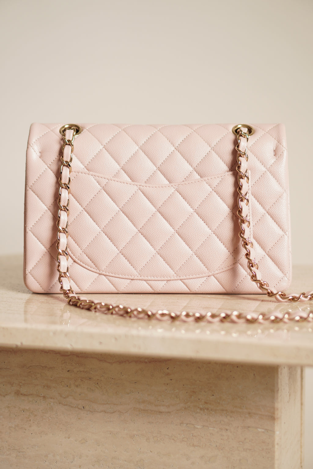 CHANEL CLASSIC SMALL DOUBLE FLAP | LIGHT PINK