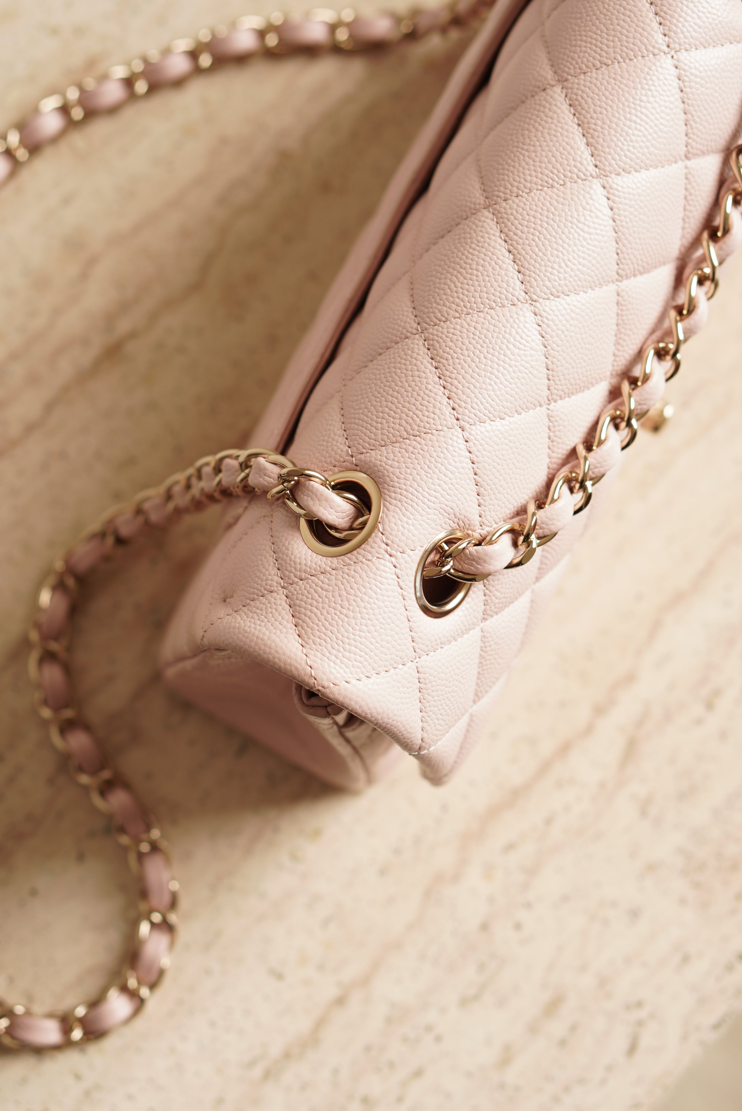 CHANEL CLASSIC SMALL DOUBLE FLAP | LIGHT PINK