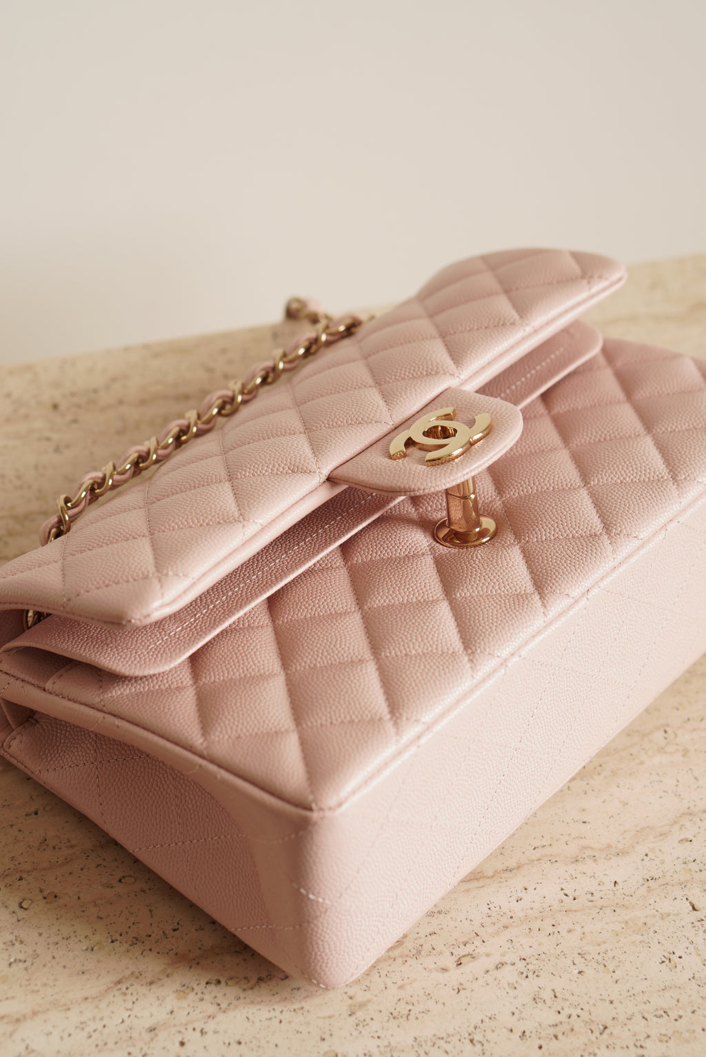 CHANEL CLASSIC SMALL DOUBLE FLAP | LIGHT PINK