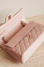 CHANEL CLASSIC SMALL DOUBLE FLAP | LIGHT PINK