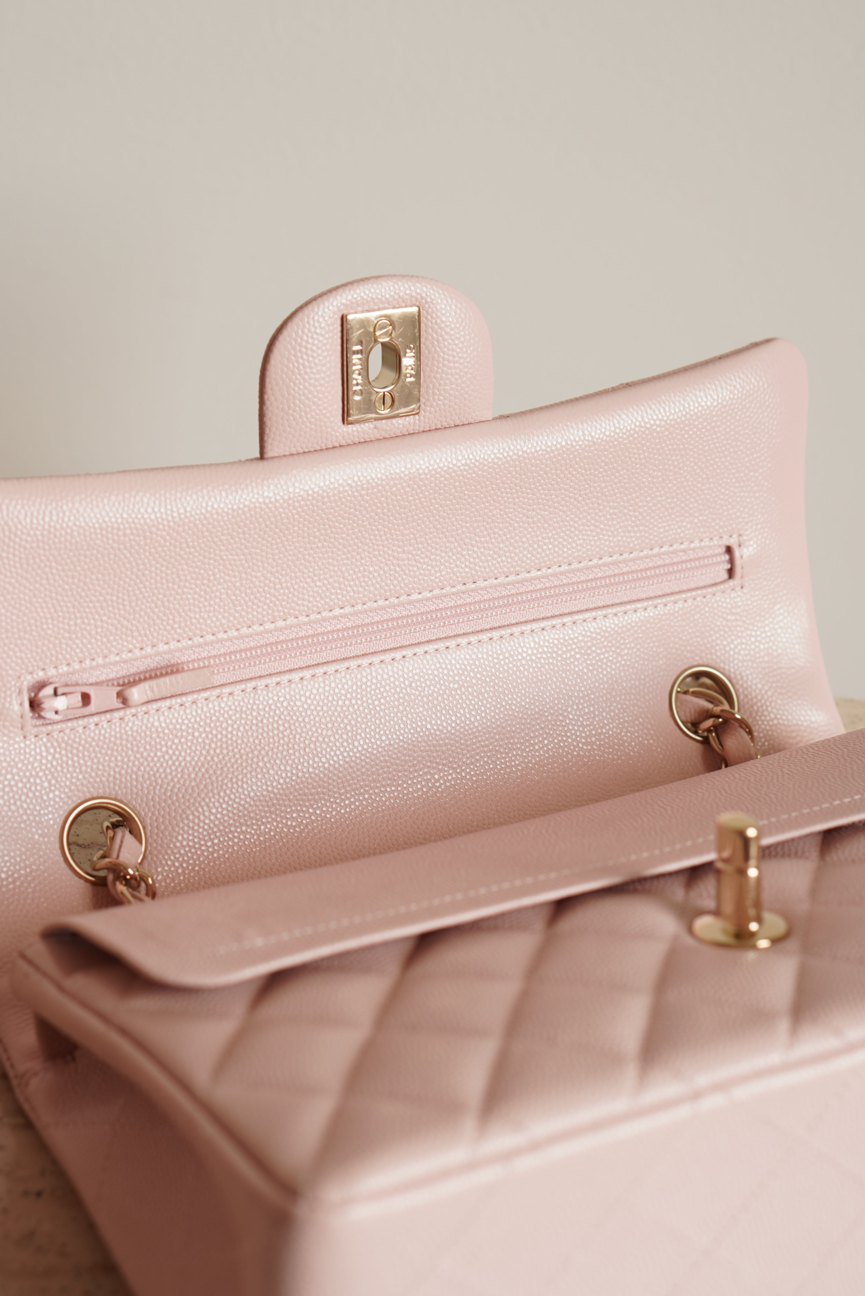 CHANEL CLASSIC SMALL DOUBLE FLAP | LIGHT PINK