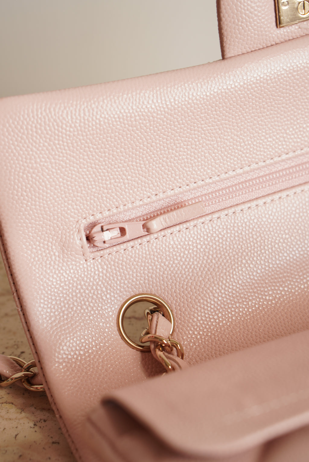 CHANEL CLASSIC SMALL DOUBLE FLAP | LIGHT PINK