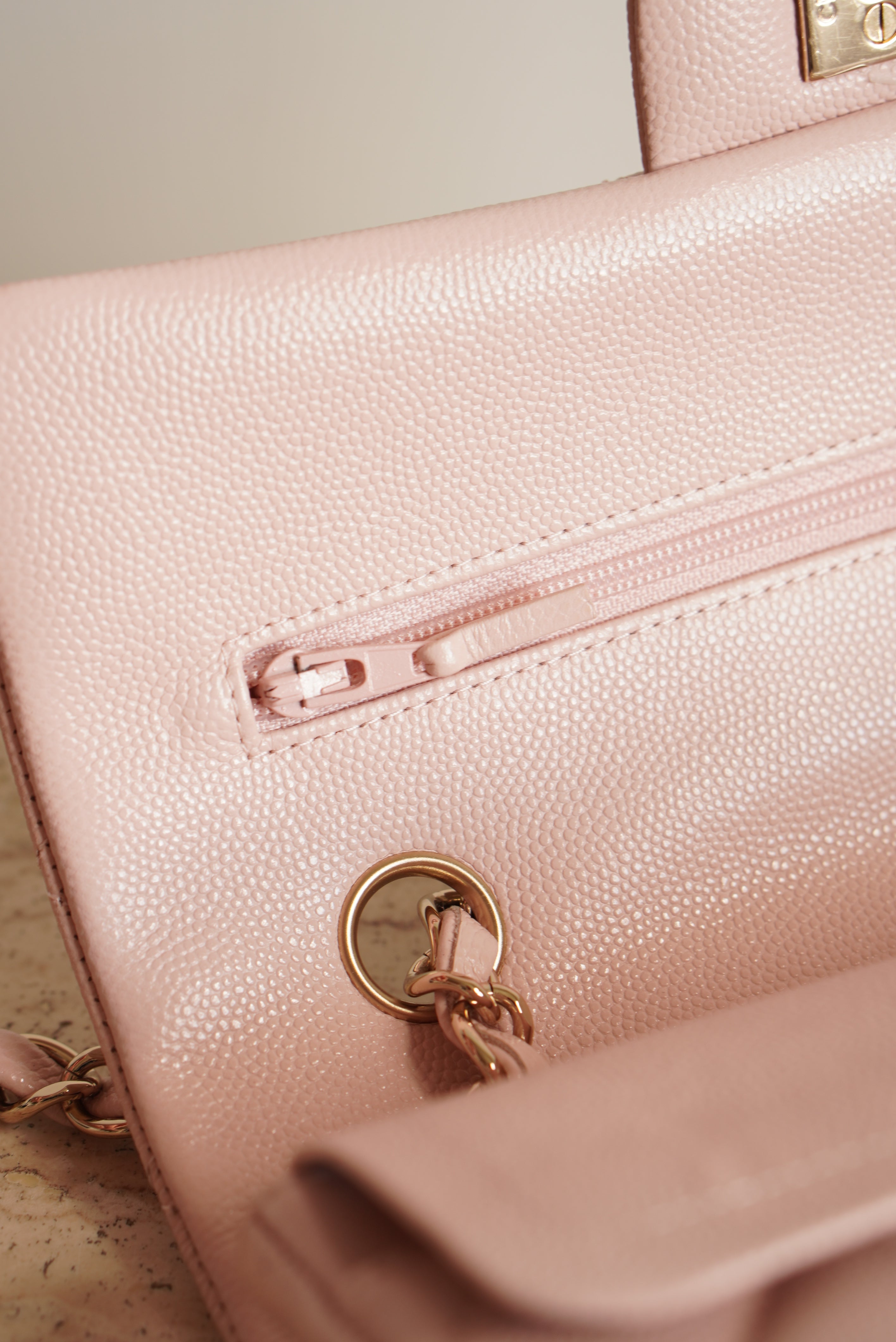 CHANEL CLASSIC SMALL DOUBLE FLAP | LIGHT PINK