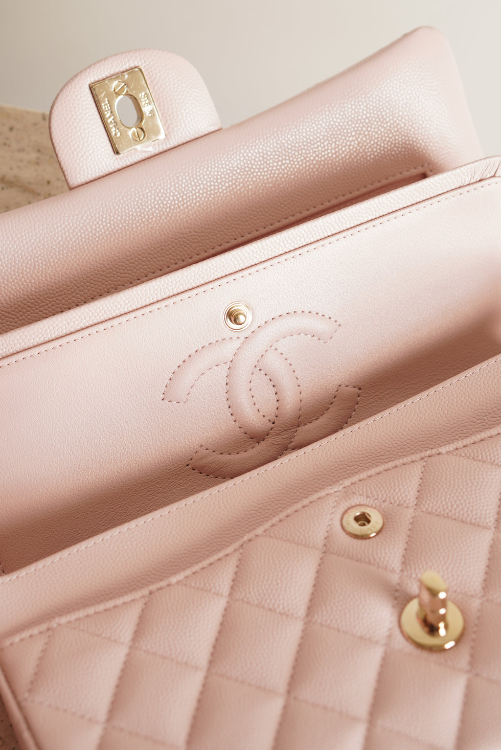 CHANEL CLASSIC SMALL DOUBLE FLAP | LIGHT PINK