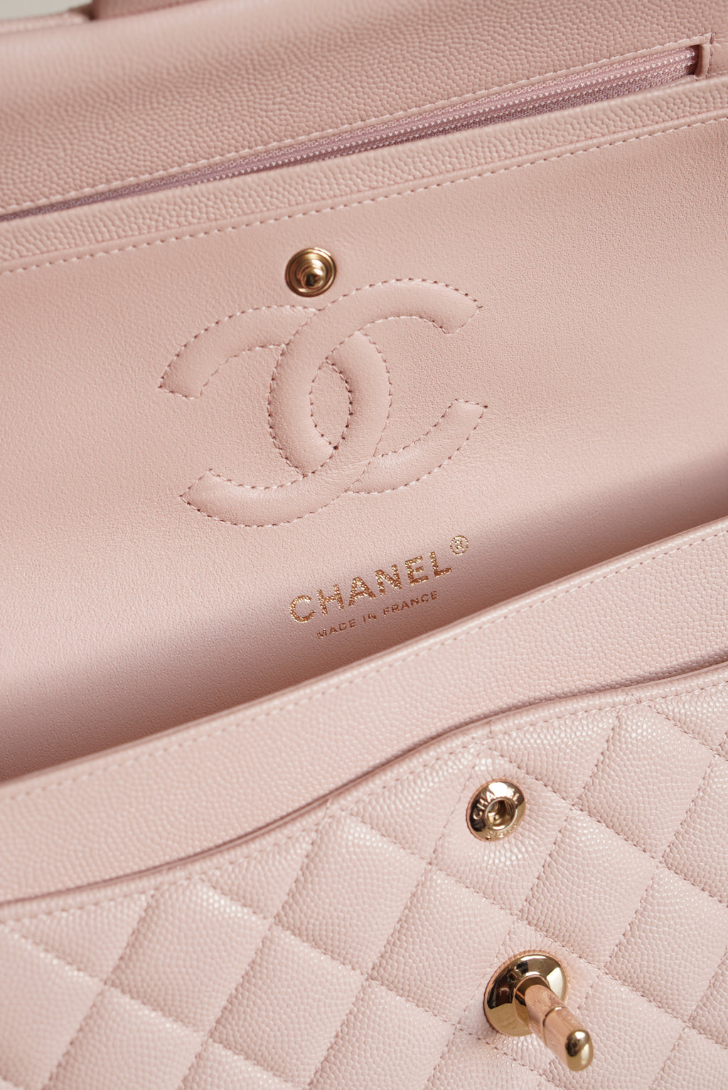 CHANEL CLASSIC SMALL DOUBLE FLAP | LIGHT PINK