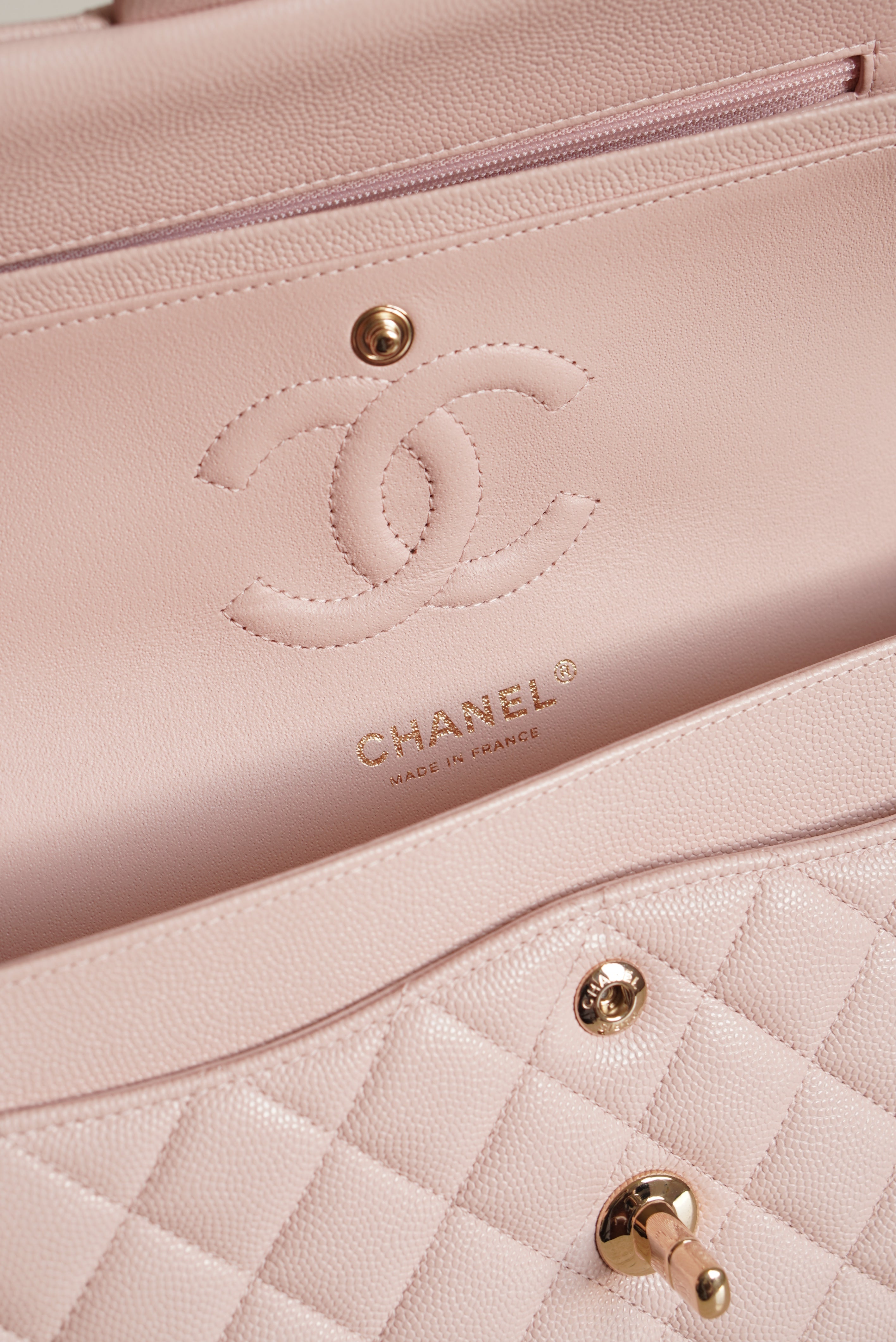 CHANEL CLASSIC SMALL DOUBLE FLAP | LIGHT PINK