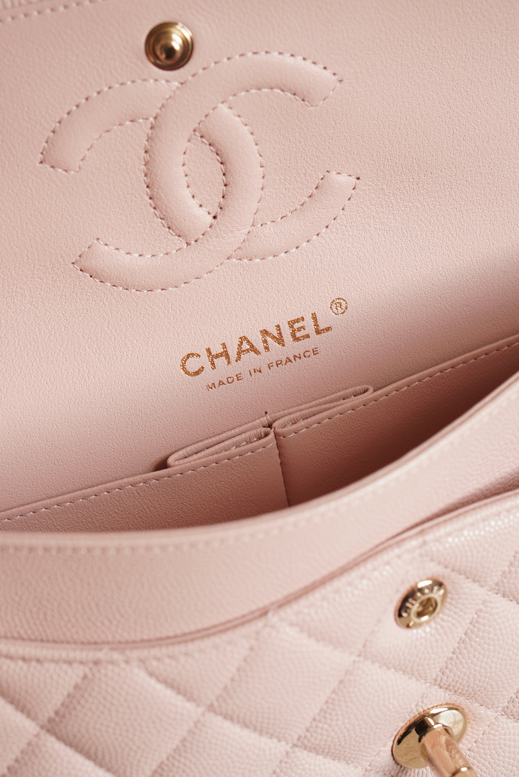 CHANEL CLASSIC SMALL DOUBLE FLAP | LIGHT PINK